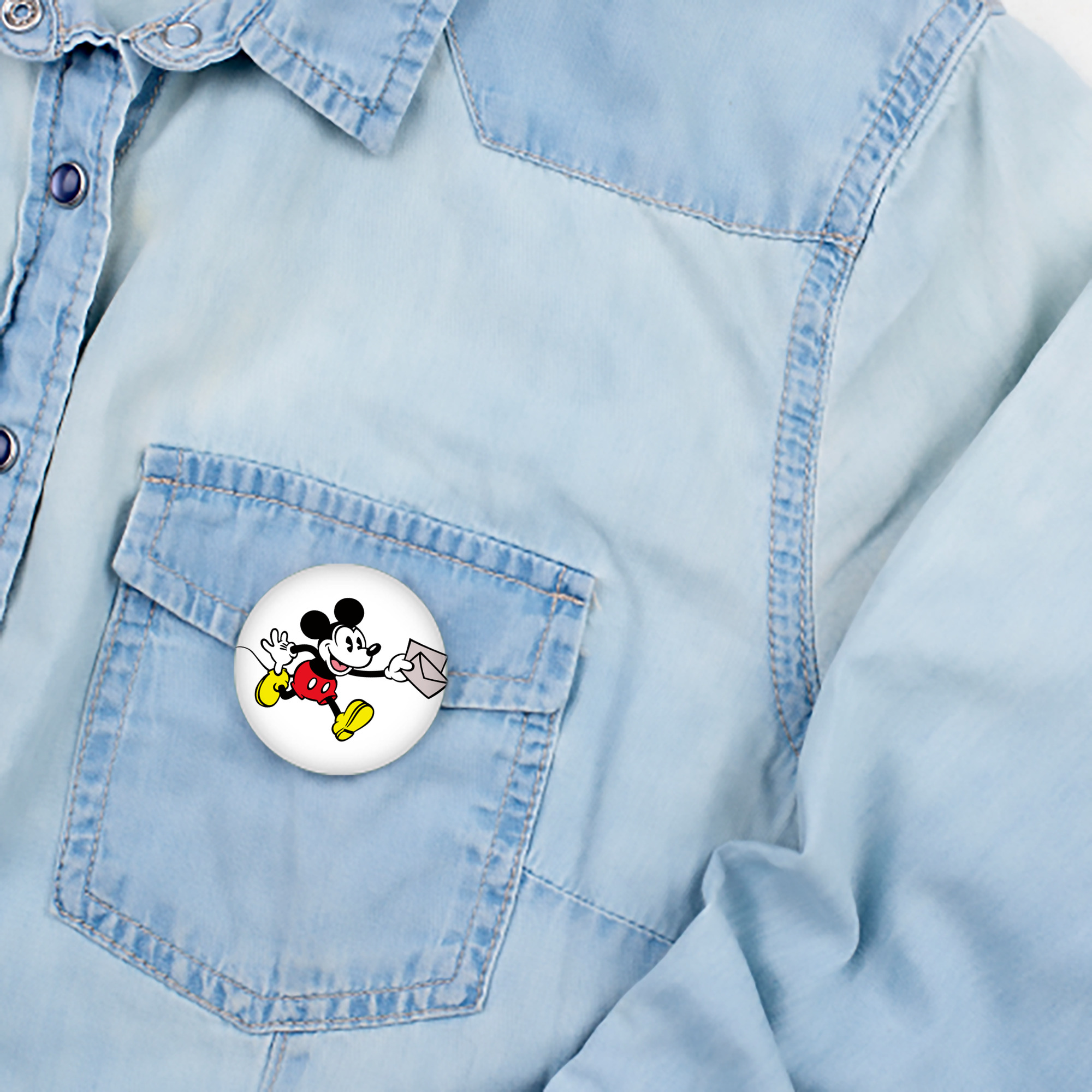 ミッキーマウス Mickey Mouse 6cm 缶バッジ 複数セット