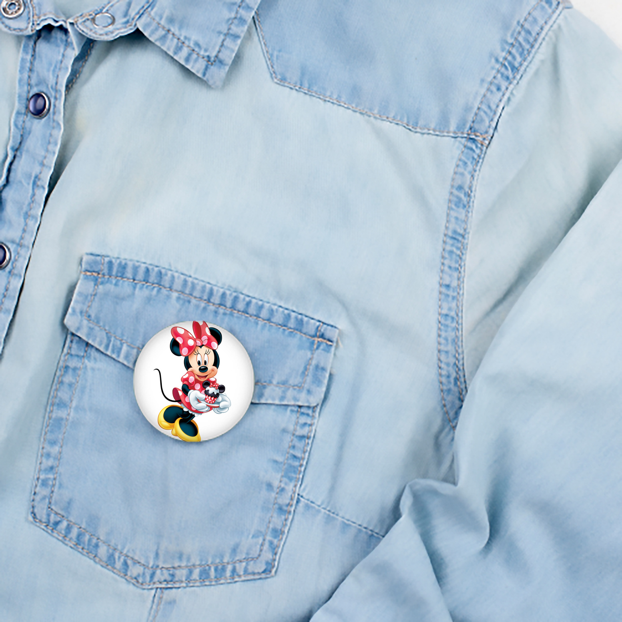 ミッキーマウス Mickey Mouse 6cm 缶バッジ 複数セット