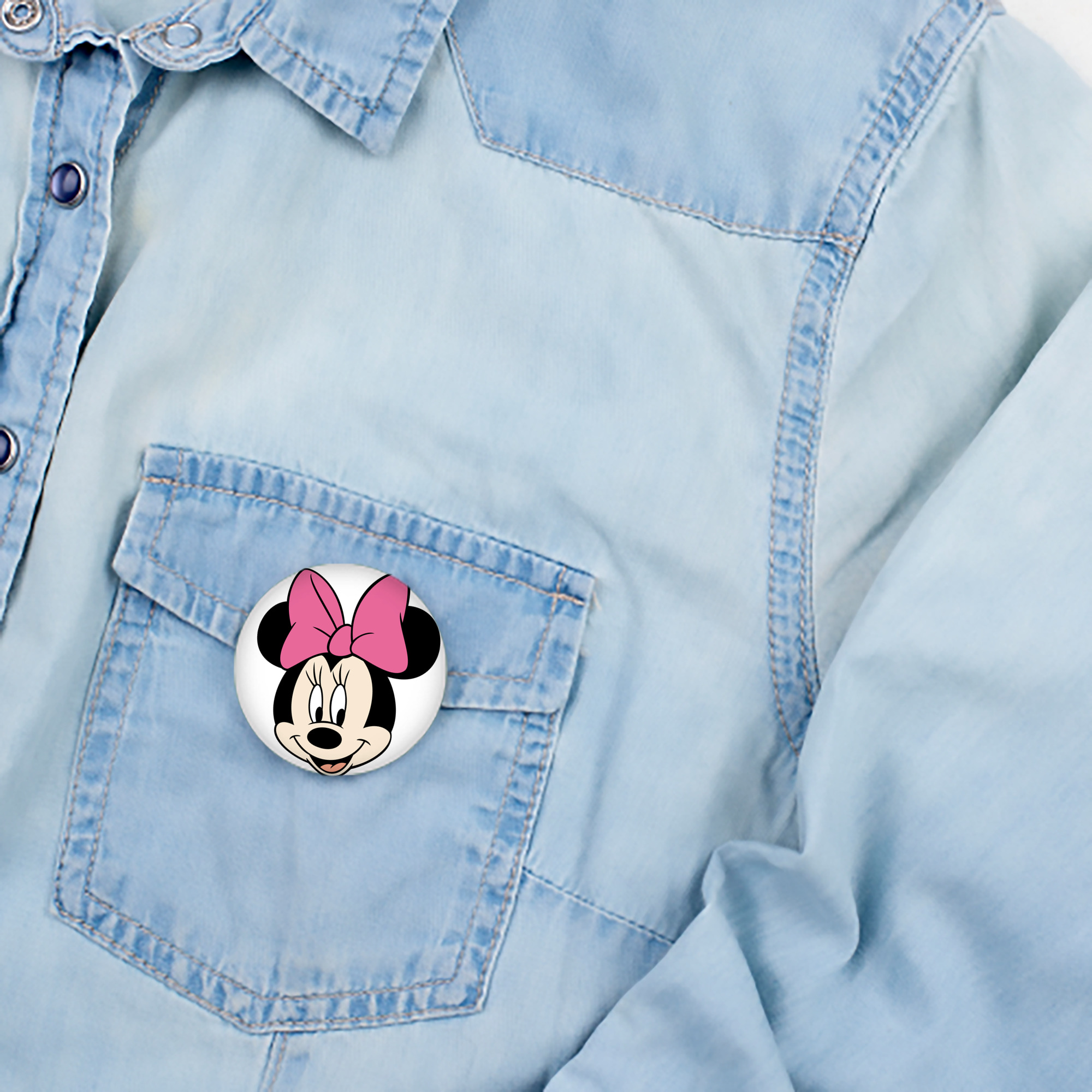ミッキーマウス Mickey Mouse 6cm 缶バッジ 複数セット