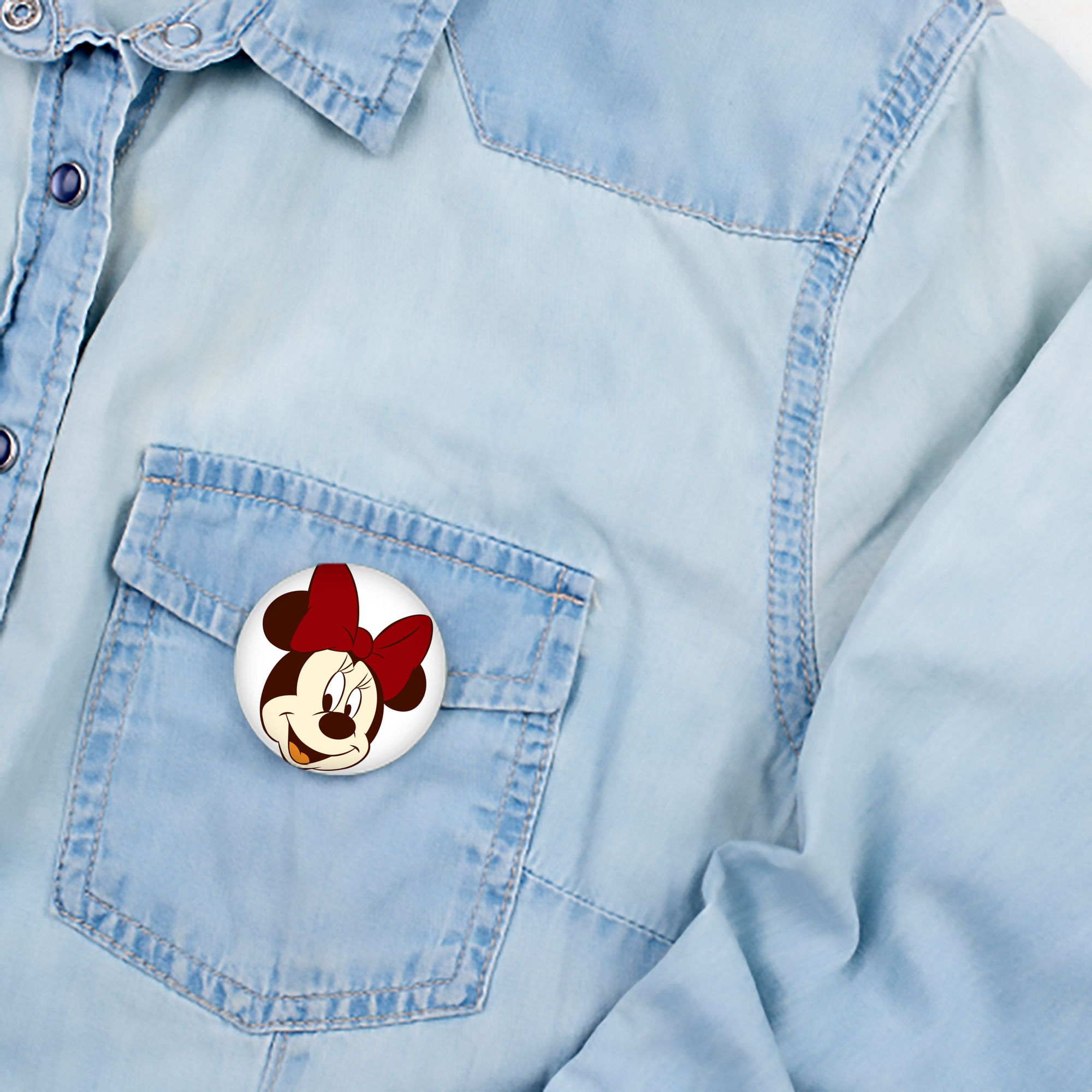 ミッキーマウス Mickey Mouse 6cm 缶バッジ 複数セット
