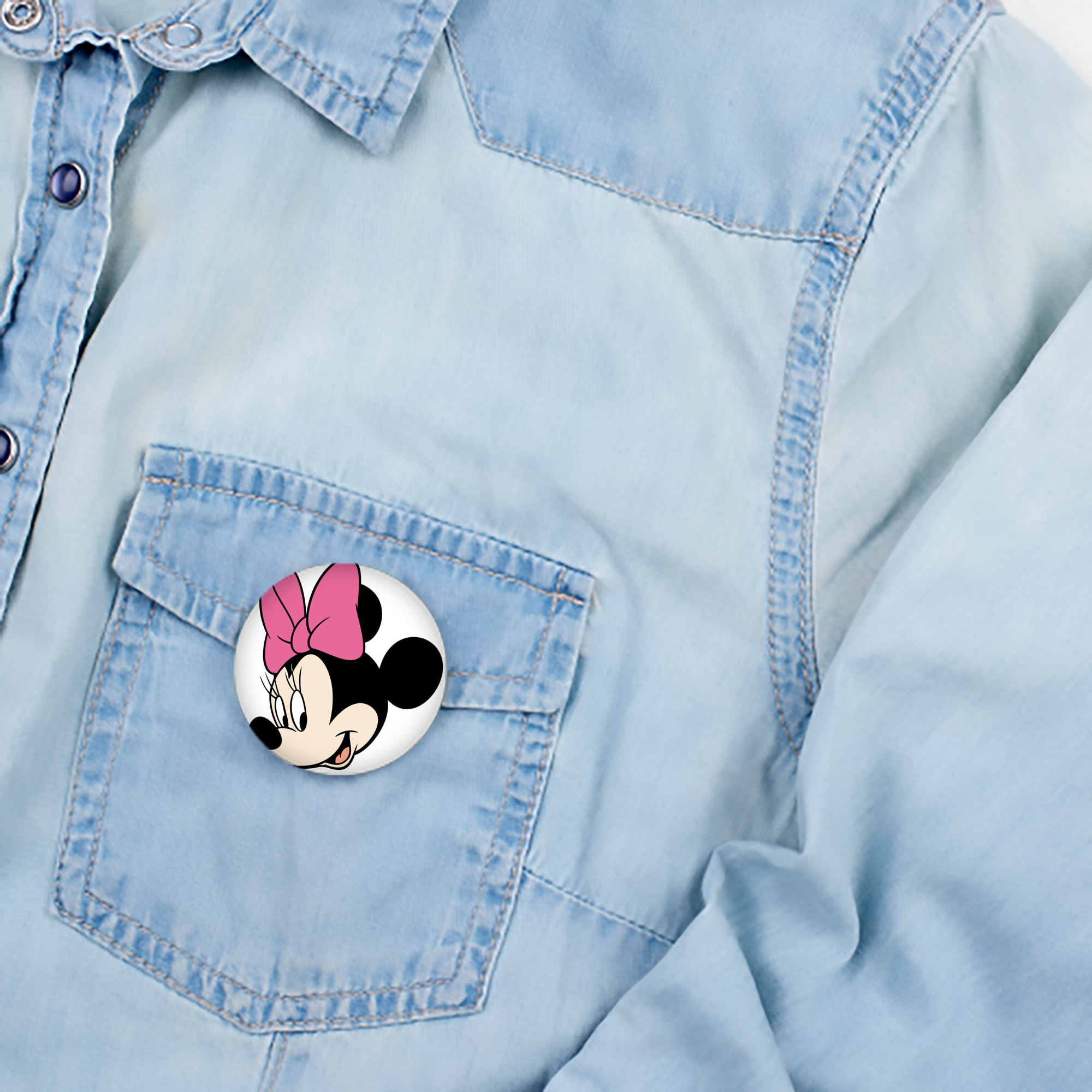 ミッキーマウス Mickey Mouse 6cm 缶バッジ 複数セット