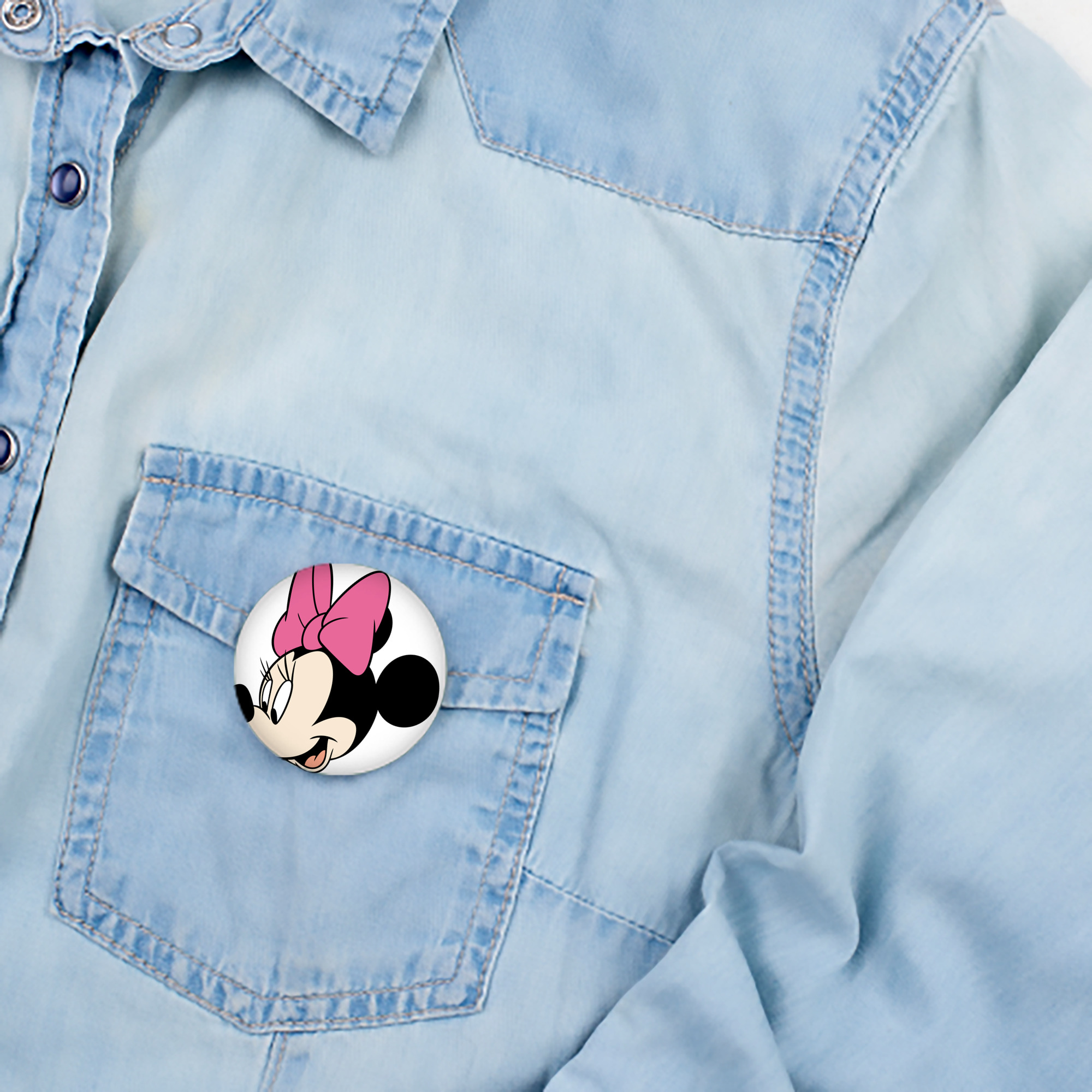 ミッキーマウス Mickey Mouse 6cm 缶バッジ 複数セット