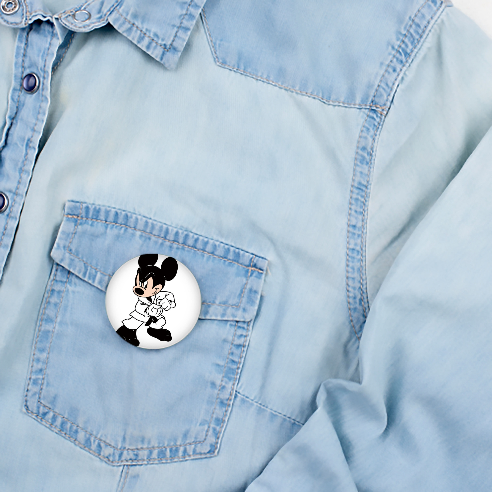 ミッキーマウス Mickey Mouse 6cm 缶バッジ 複数セット