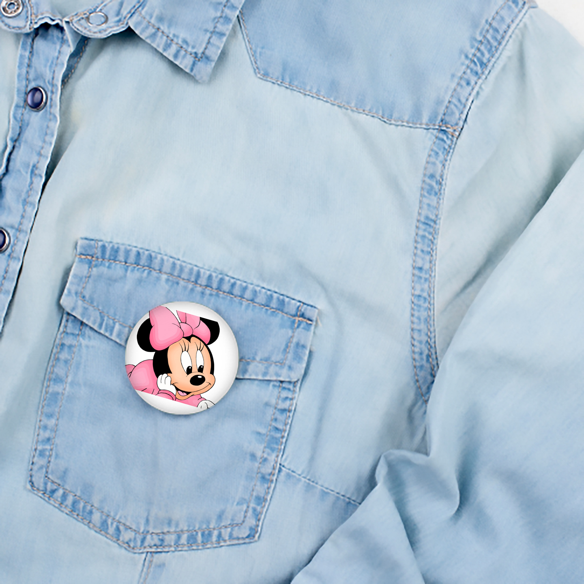 ミッキーマウス Mickey Mouse 6cm 缶バッジ 複数セット