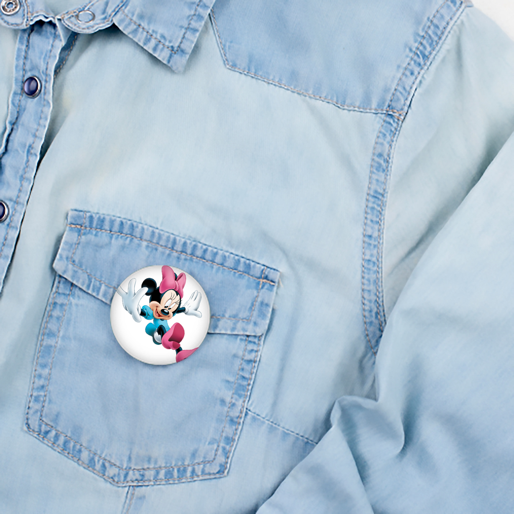 ミッキーマウス Mickey Mouse 6cm 缶バッジ 複数セット