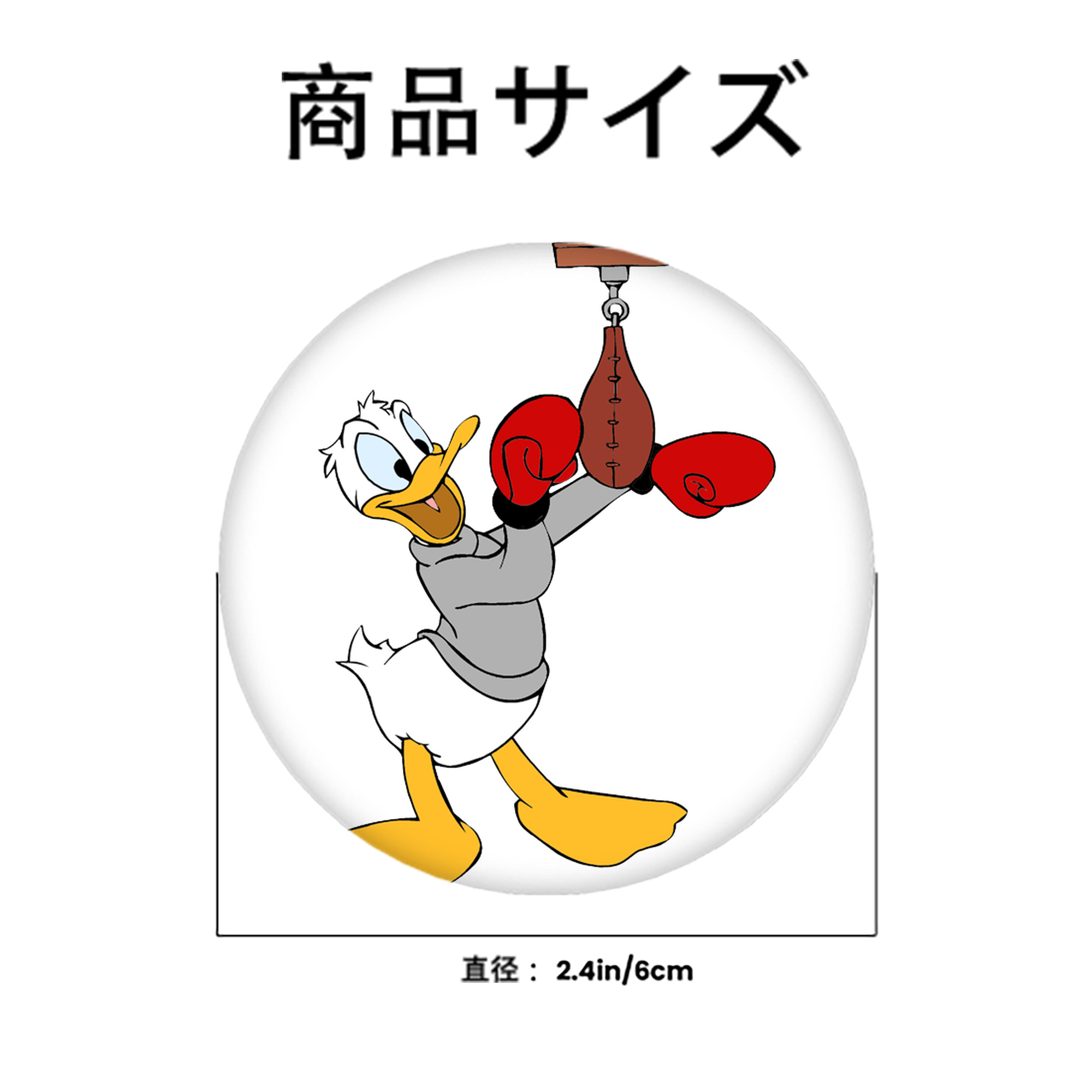 ミッキーマウス Mickey Mouse 6cm 缶バッジ 複数セット