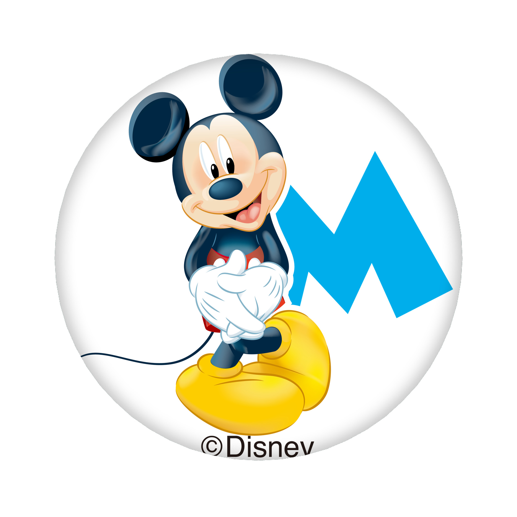 （画像用） ミッキーマウス Mickey Mouse 6cm 缶バッジ 複数セット