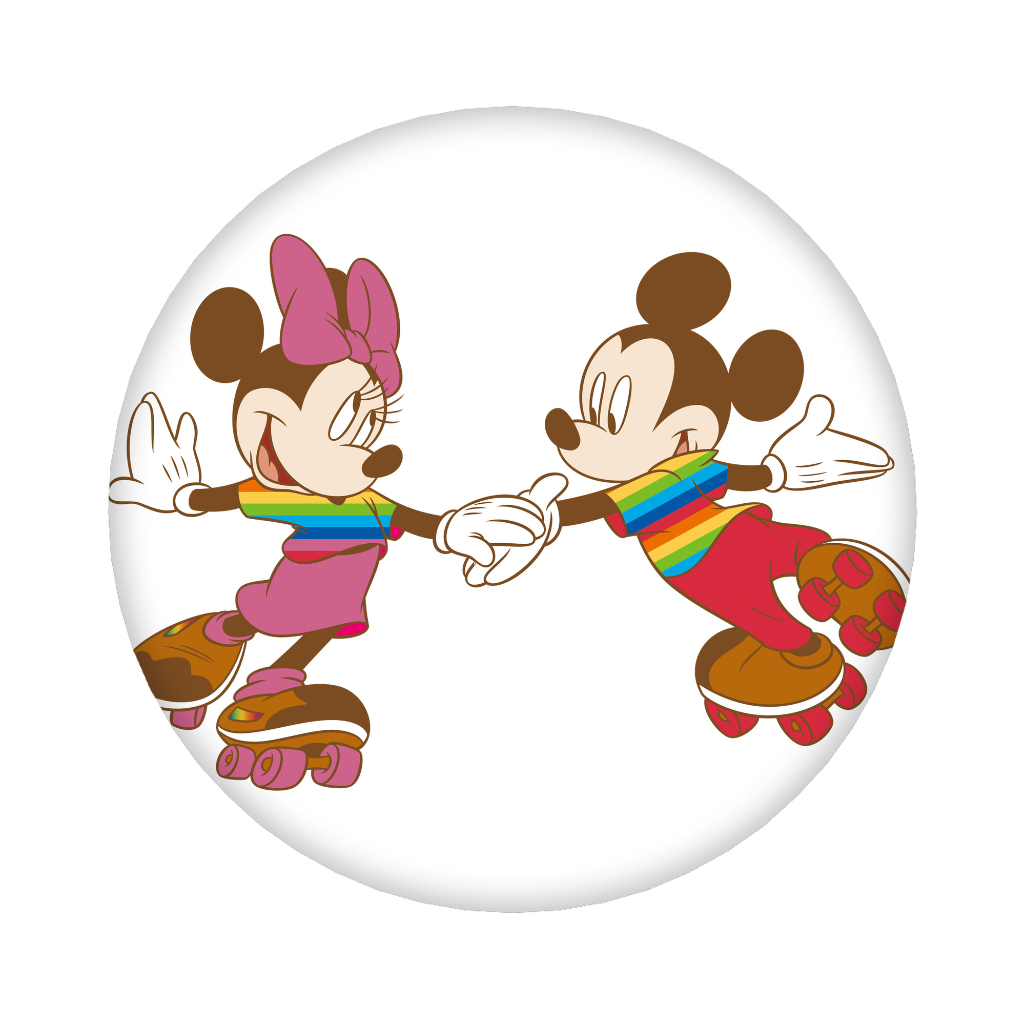 （画像用） ミッキーマウス Mickey Mouse 6cm 缶バッジ 複数セット