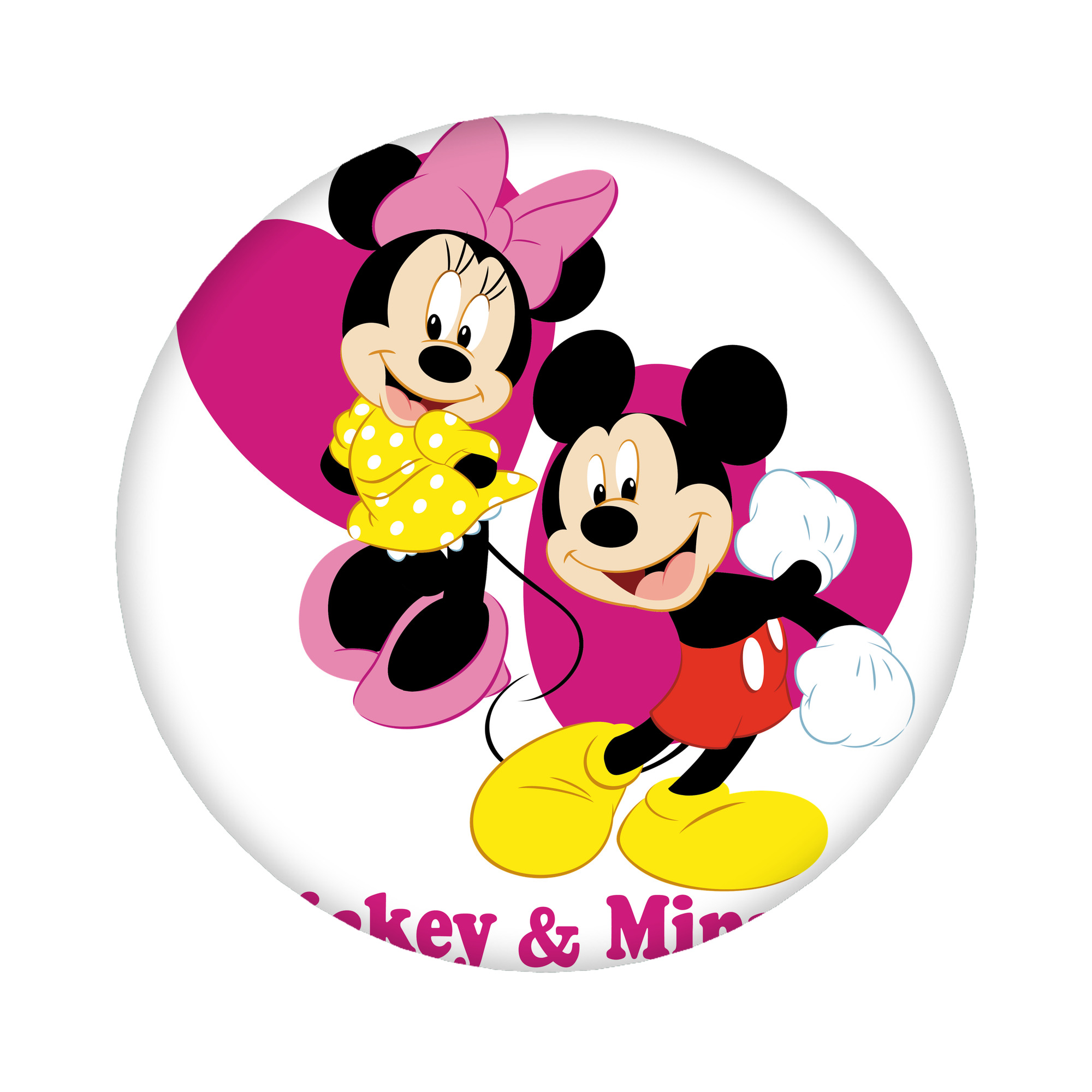 （画像用） ミッキーマウス Mickey Mouse 6cm 缶バッジ 複数セット