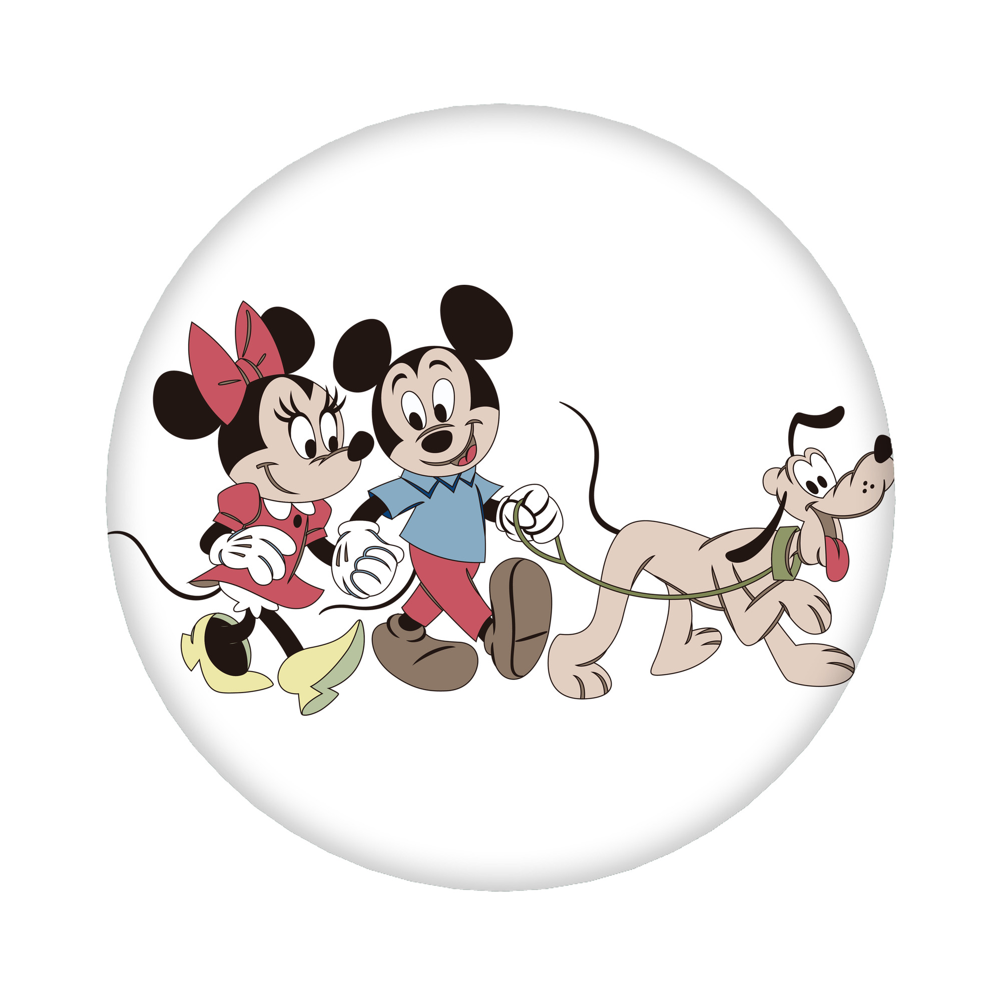 （画像用） ミッキーマウス Mickey Mouse 6cm 缶バッジ 複数セット