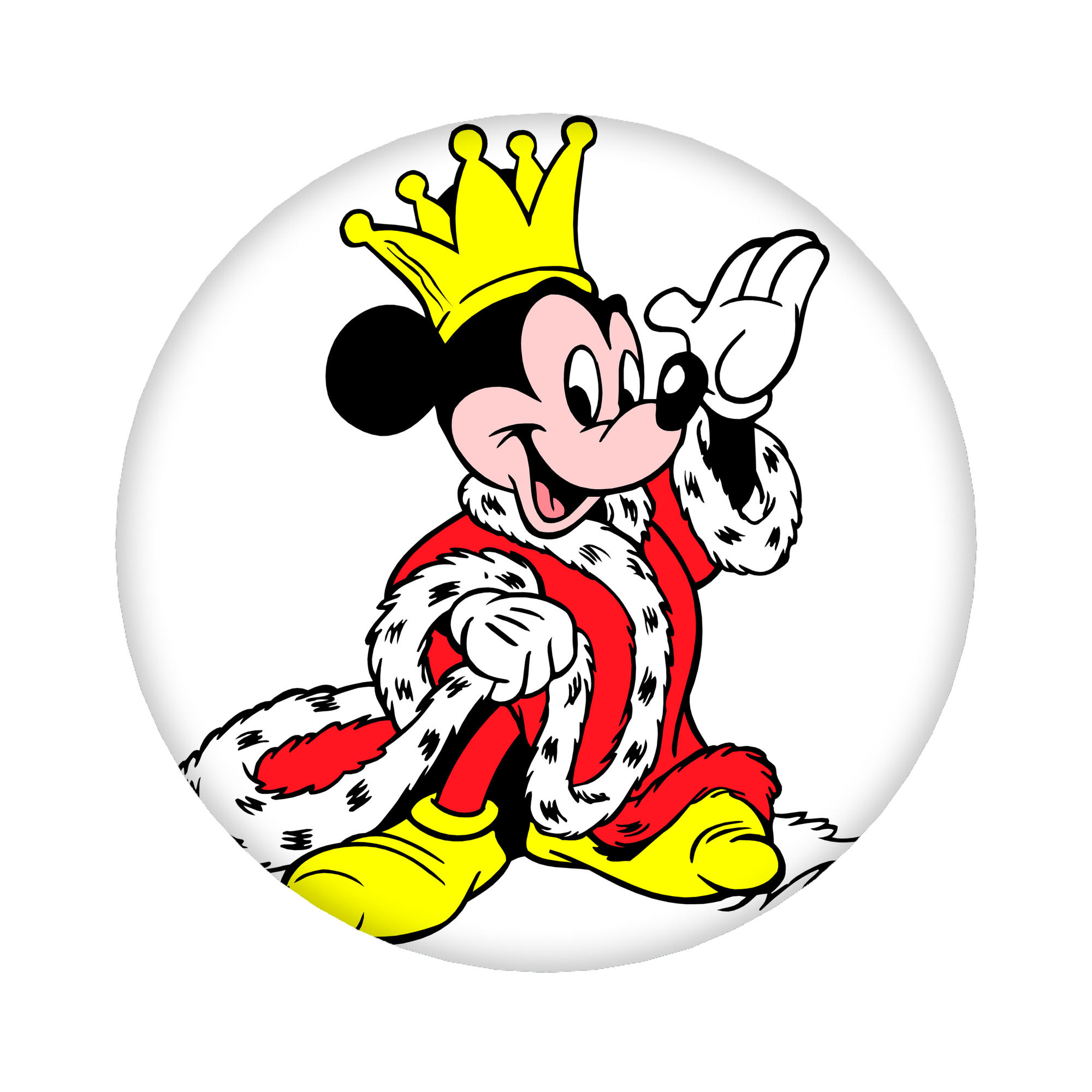 （画像用） ミッキーマウス Mickey Mouse 6cm 缶バッジ 複数セット