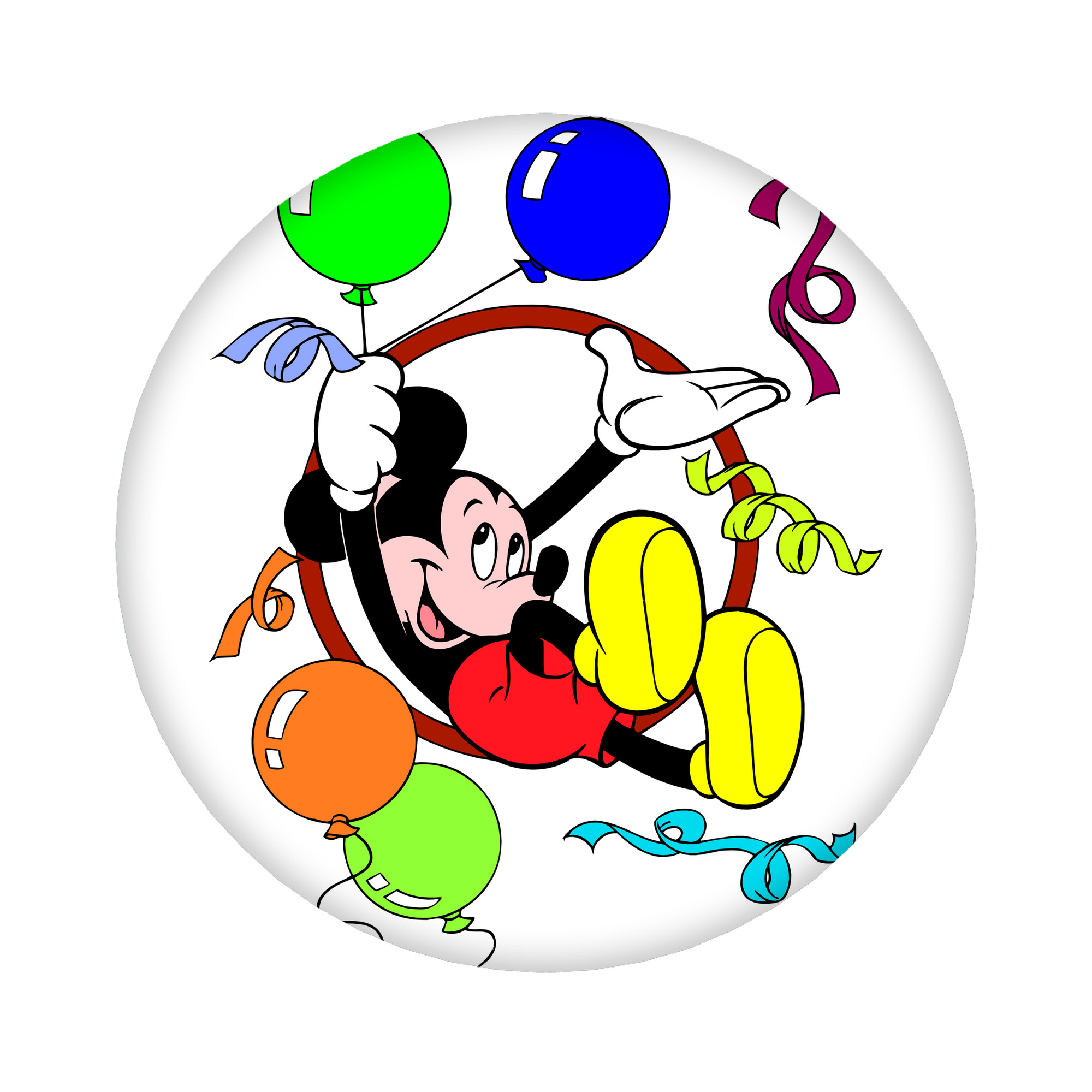 （画像用） ミッキーマウス Mickey Mouse 6cm 缶バッジ 複数セット