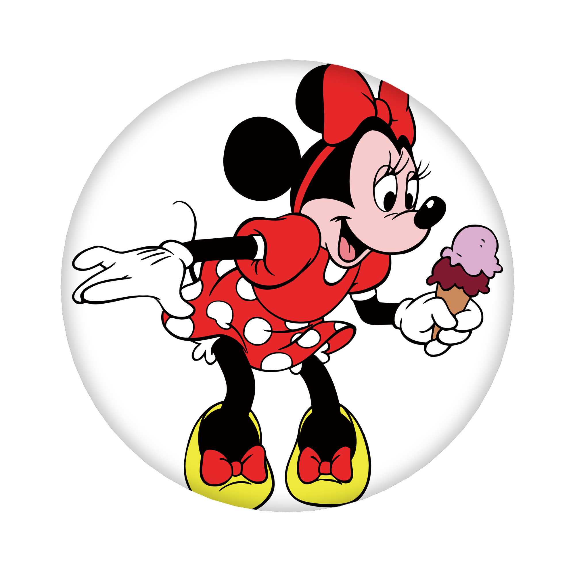 （画像用） ミッキーマウス Mickey Mouse 6cm 缶バッジ 複数セット