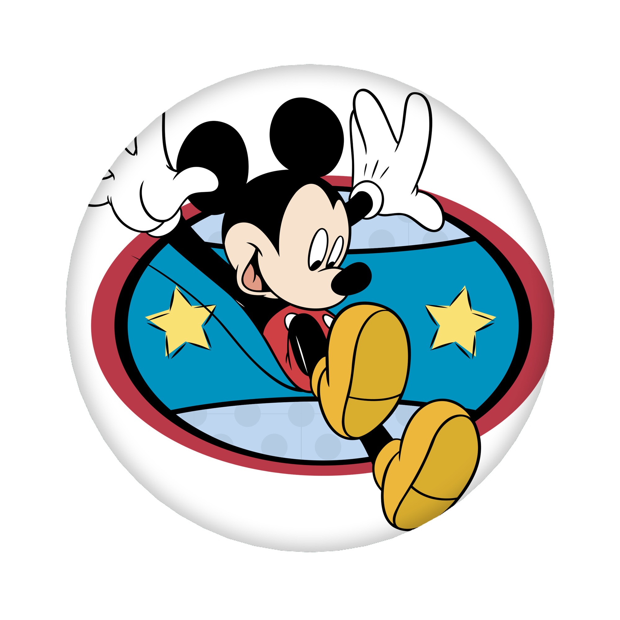 （画像用） ミッキーマウス Mickey Mouse 6cm 缶バッジ 複数セット