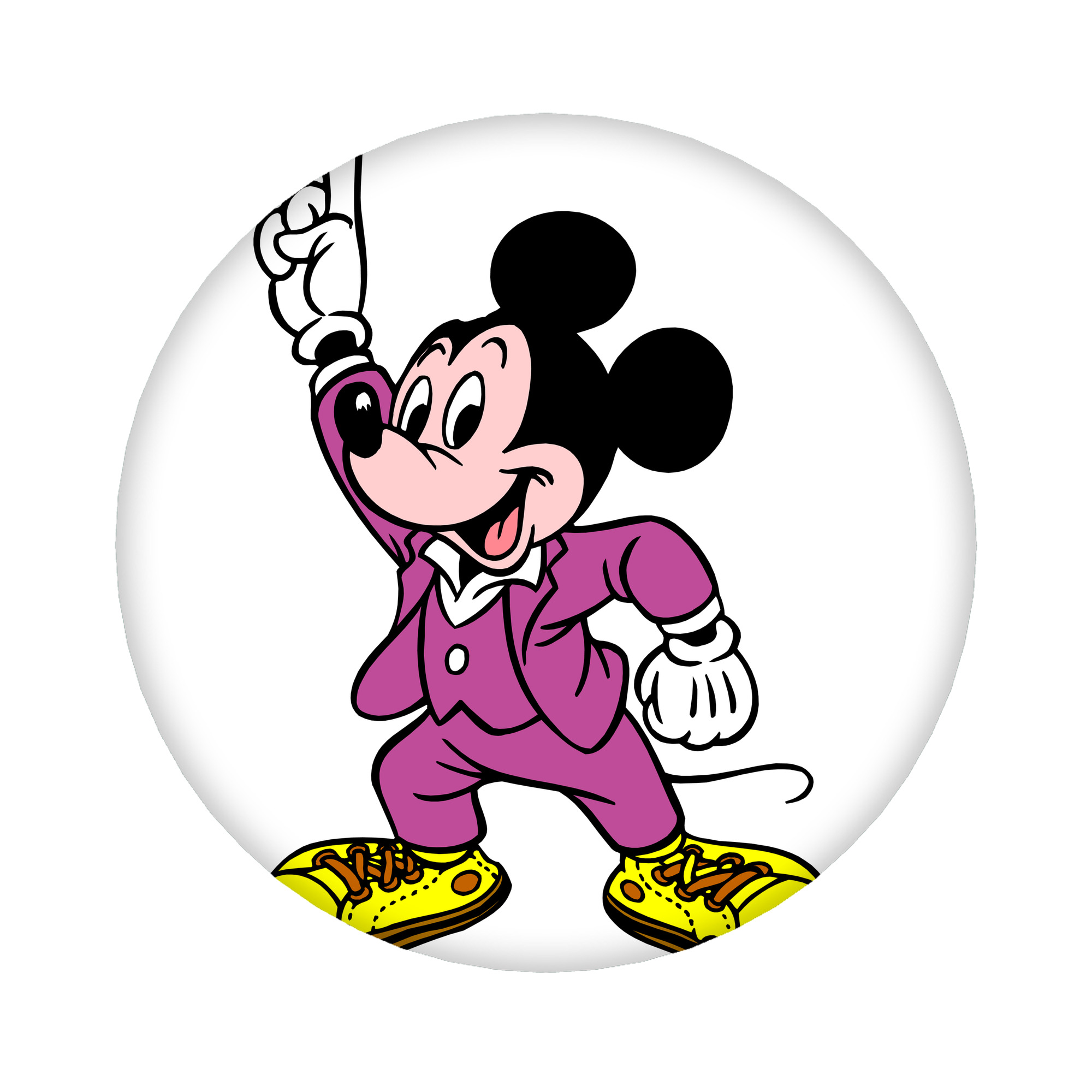 （画像用） ミッキーマウス Mickey Mouse 6cm 缶バッジ 複数セット