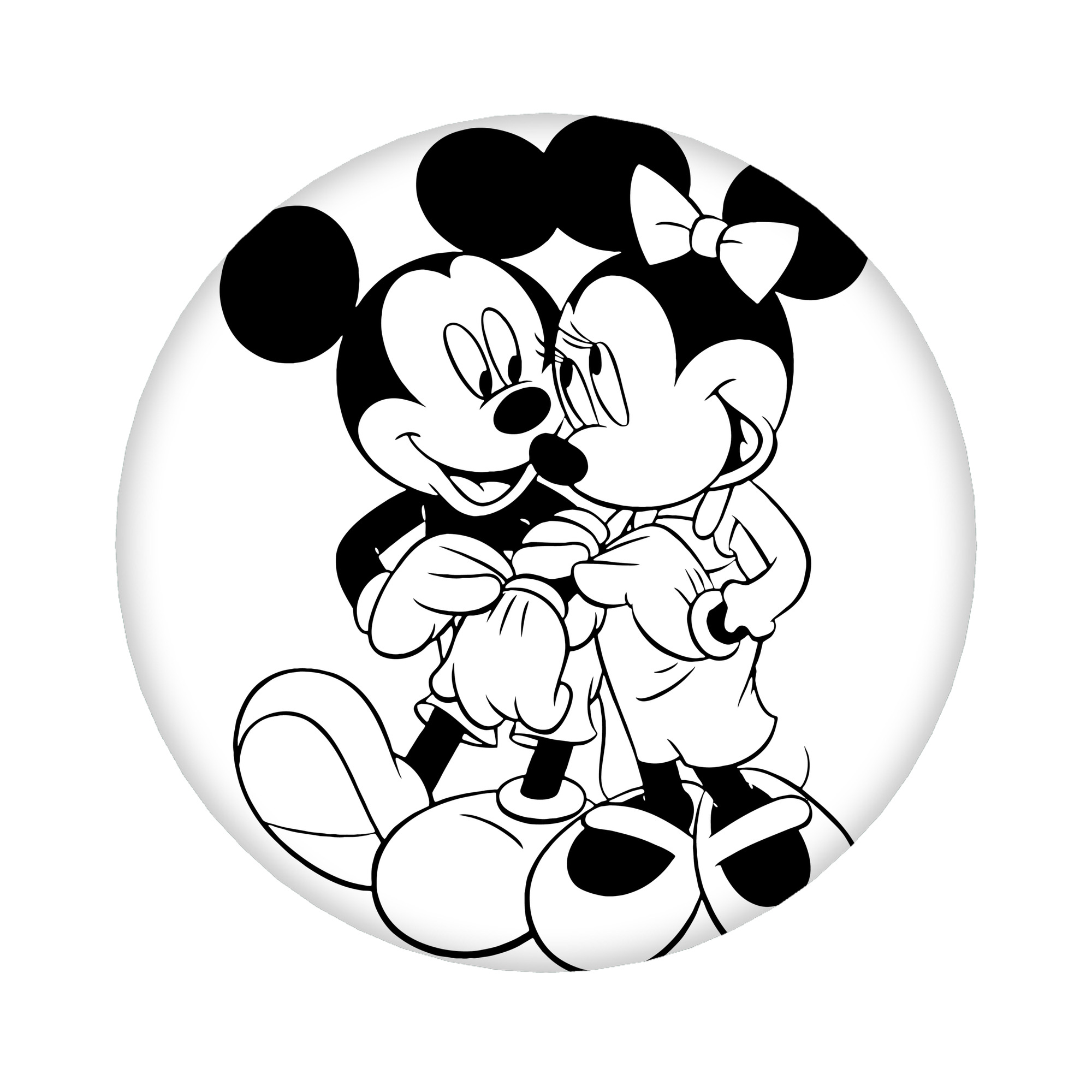 （画像用） ミッキーマウス Mickey Mouse 6cm 缶バッジ 複数セット