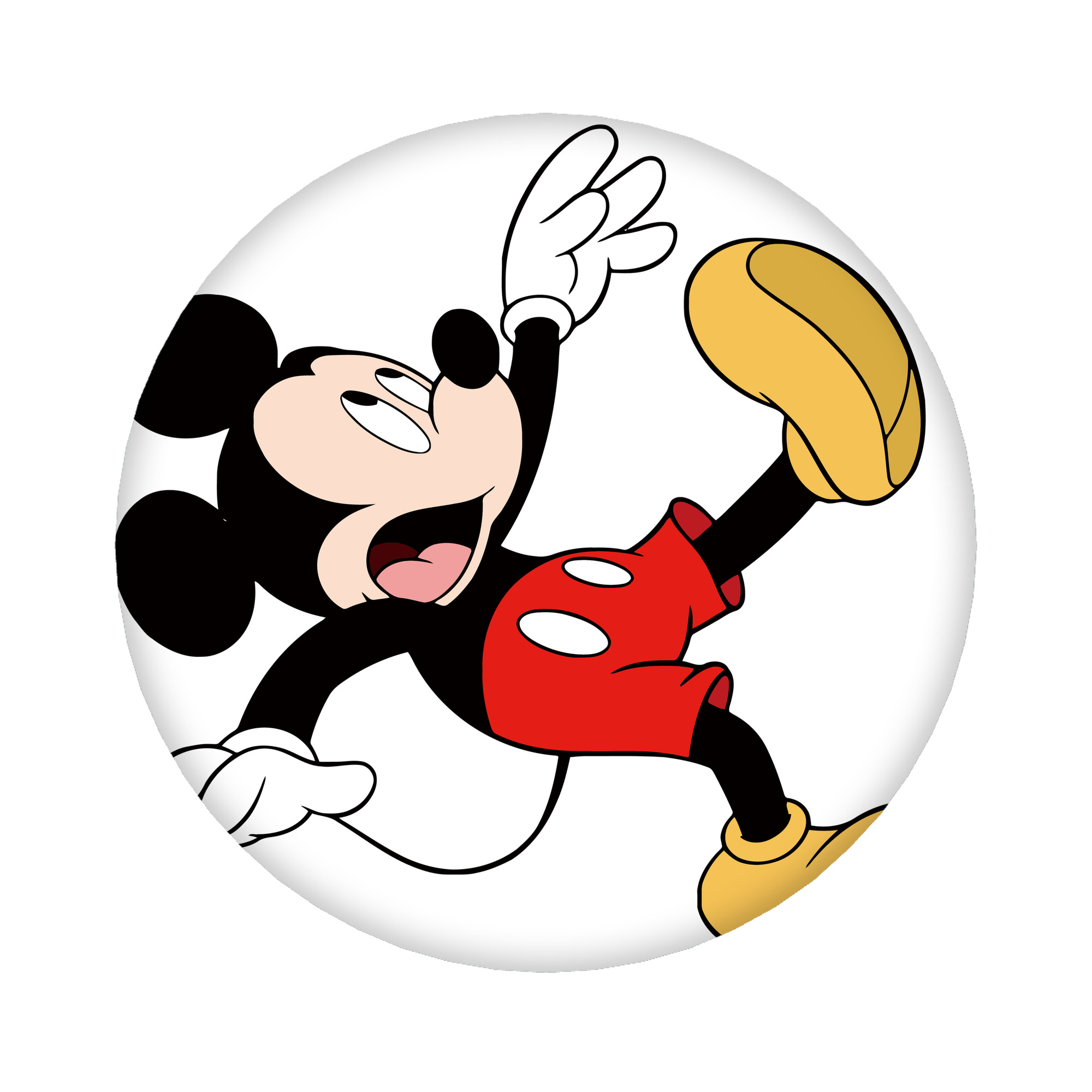 （画像用） ミッキーマウス Mickey Mouse 6cm 缶バッジ 複数セット