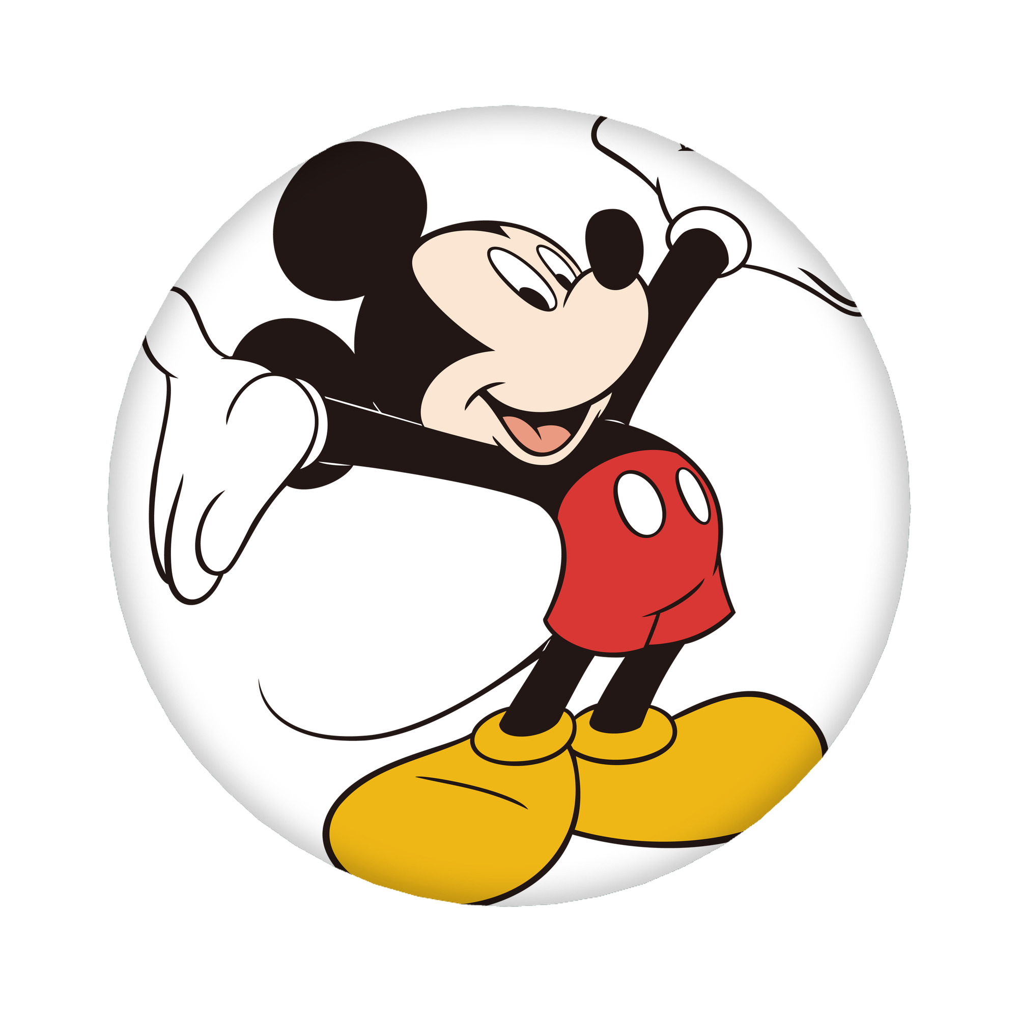 （画像用） ミッキーマウス Mickey Mouse 6cm 缶バッジ 複数セット