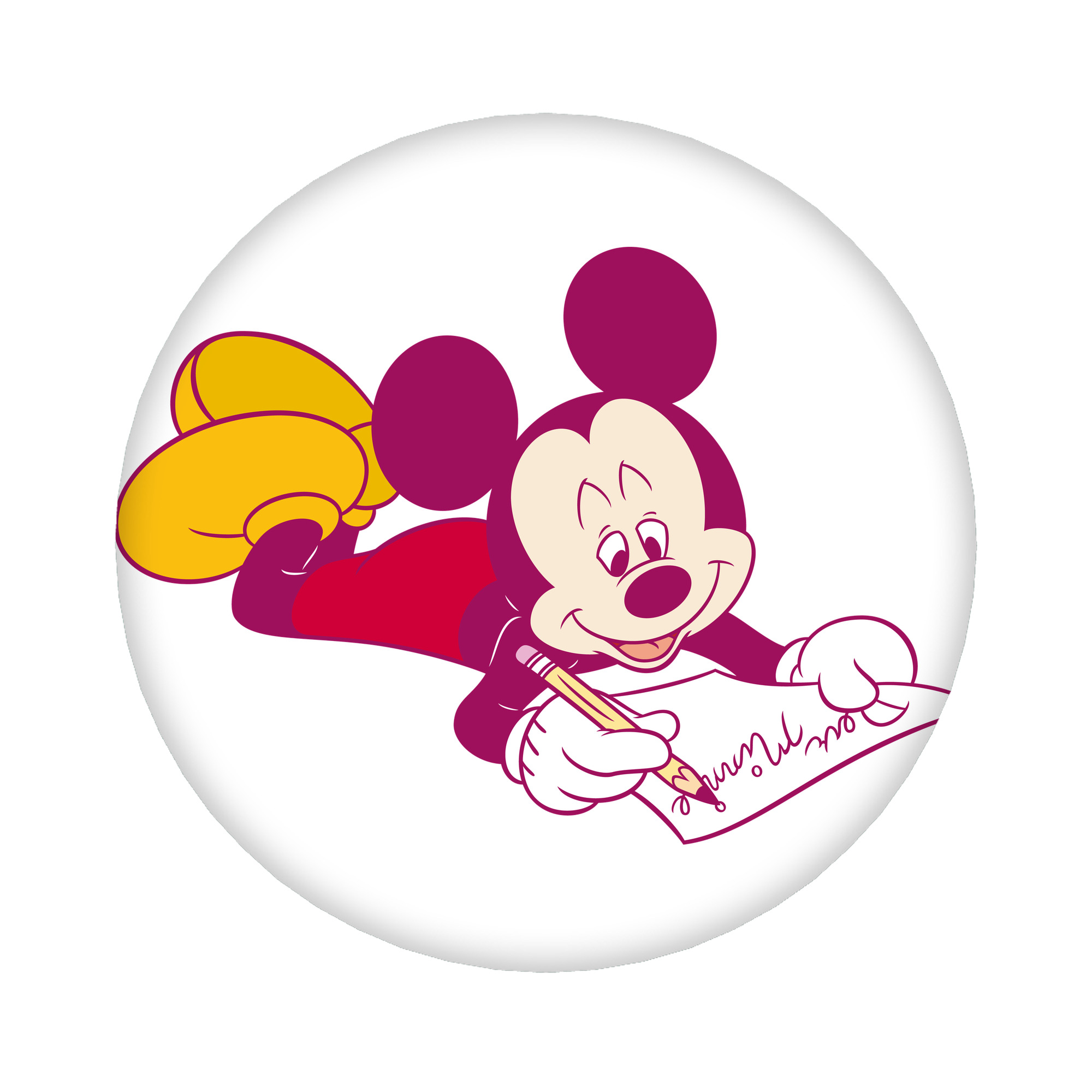 （画像用） ミッキーマウス Mickey Mouse 6cm 缶バッジ 複数セット