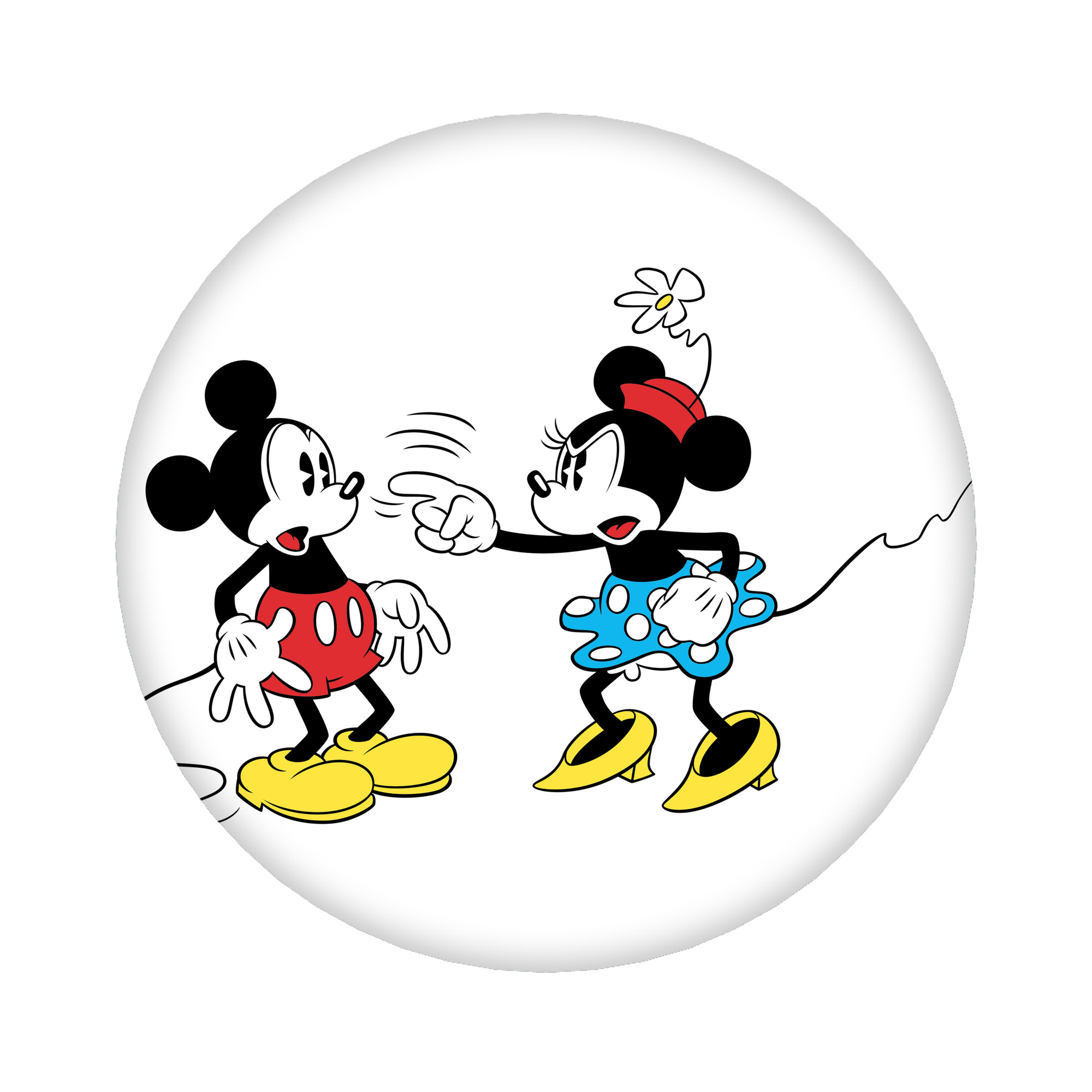 （画像用） ミッキーマウス Mickey Mouse 6cm 缶バッジ 複数セット