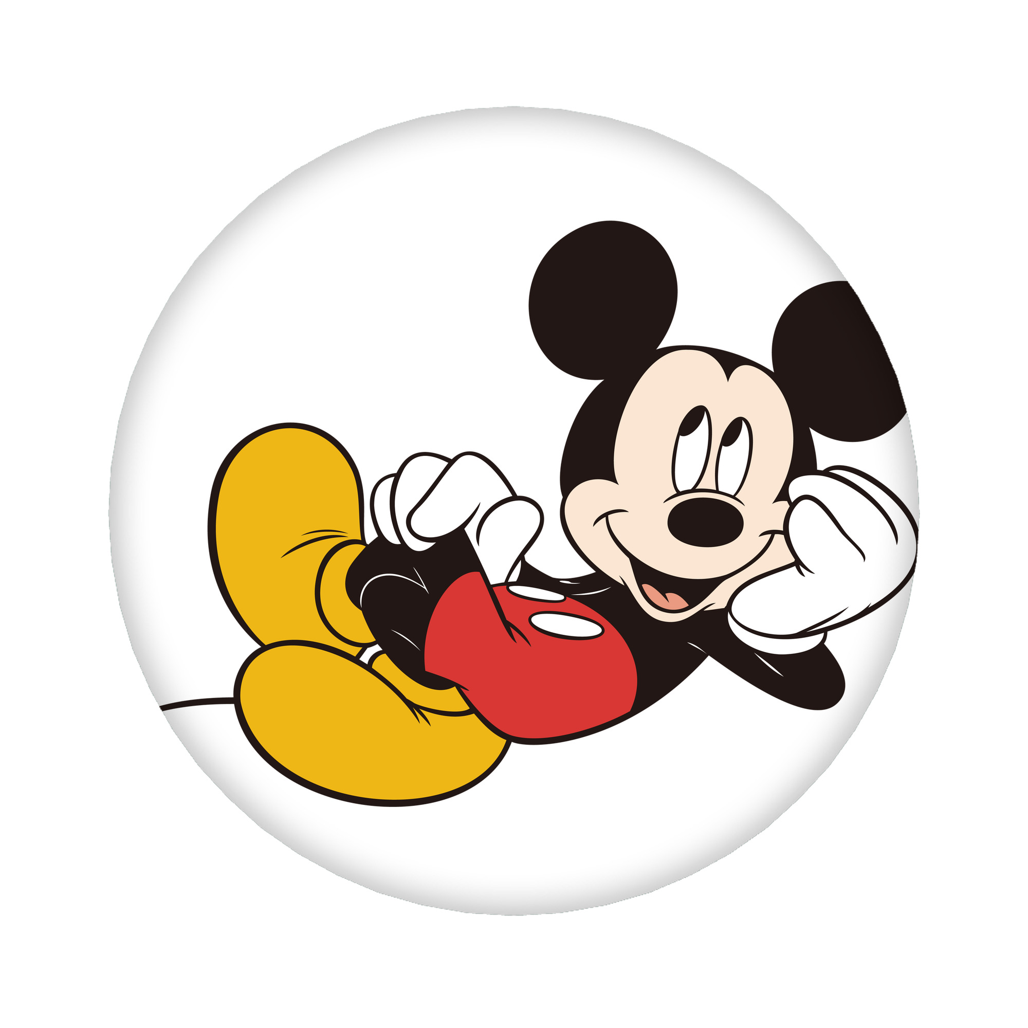 （画像用） ミッキーマウス Mickey Mouse 6cm 缶バッジ 複数セット