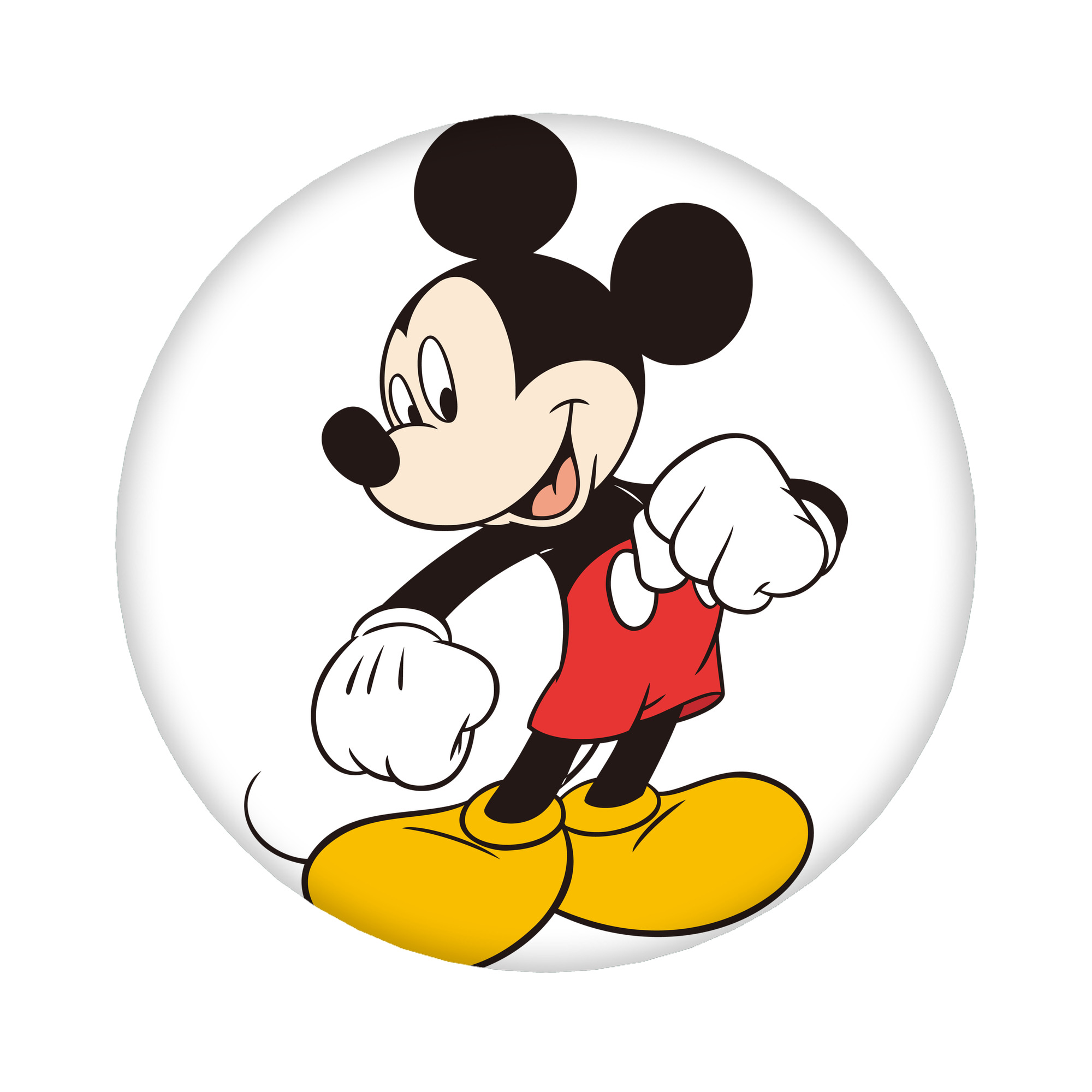 （画像用） ミッキーマウス Mickey Mouse 6cm 缶バッジ 複数セット