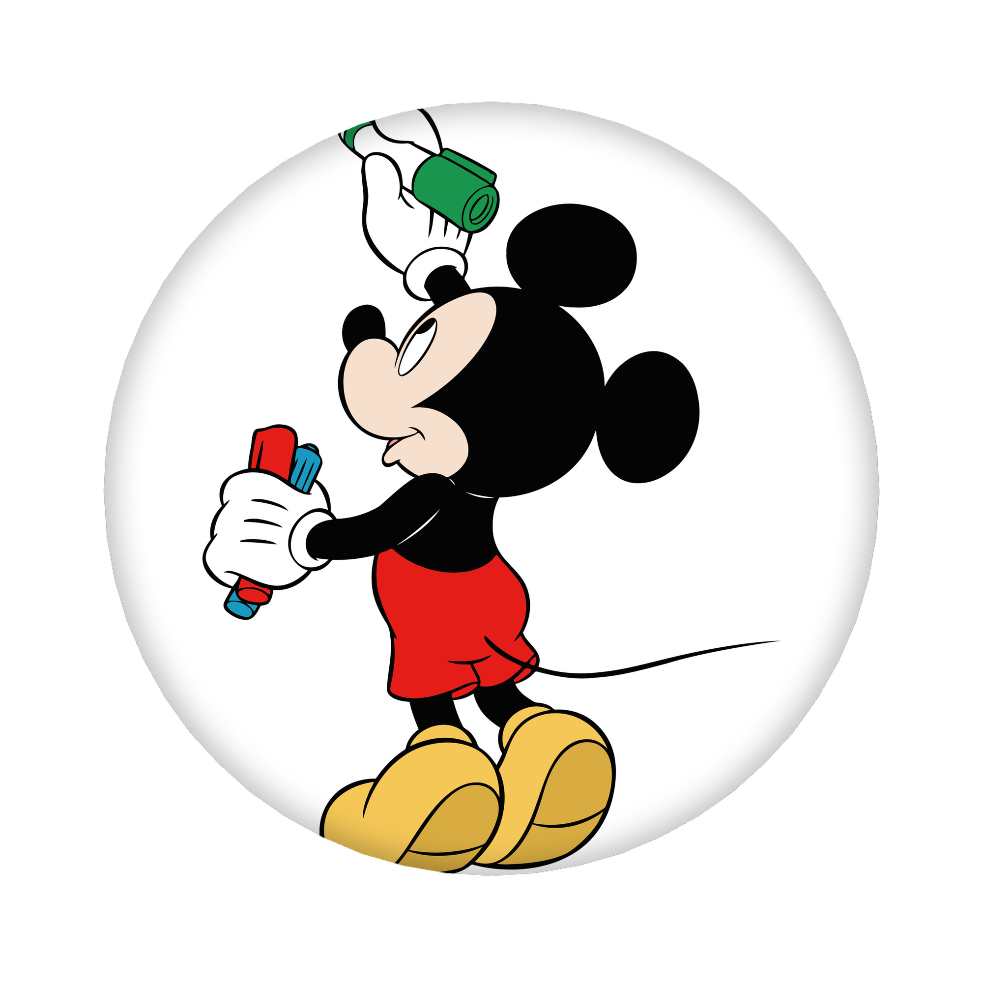 （画像用） ミッキーマウス Mickey Mouse 6cm 缶バッジ 複数セット