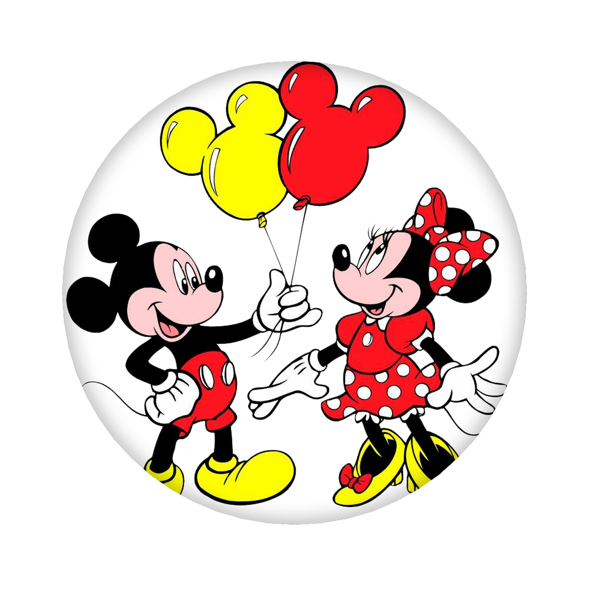 （画像用） ミッキーマウス Mickey Mouse 6cm 缶バッジ 複数セット
