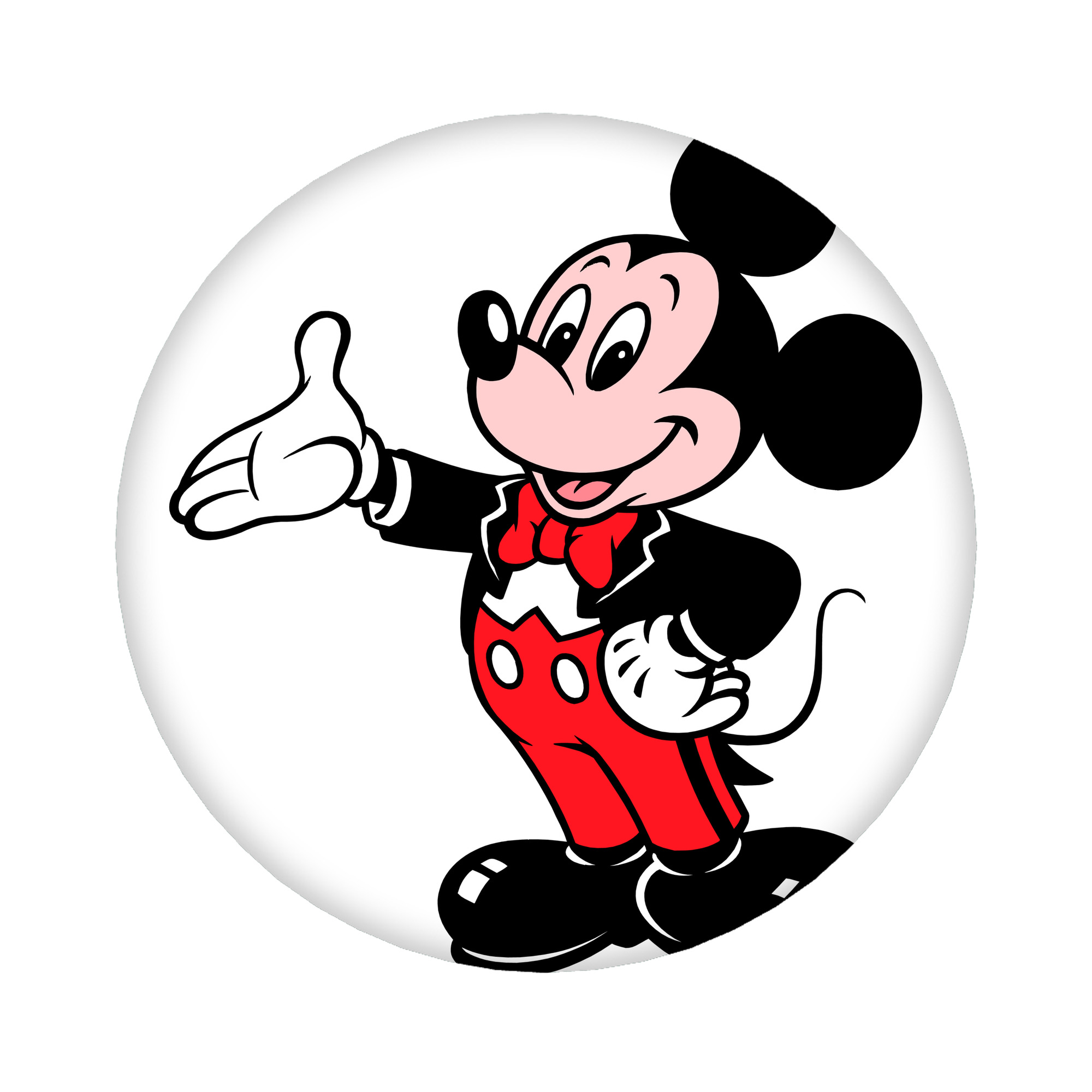 （画像用） ミッキーマウス Mickey Mouse 6cm 缶バッジ 複数セット