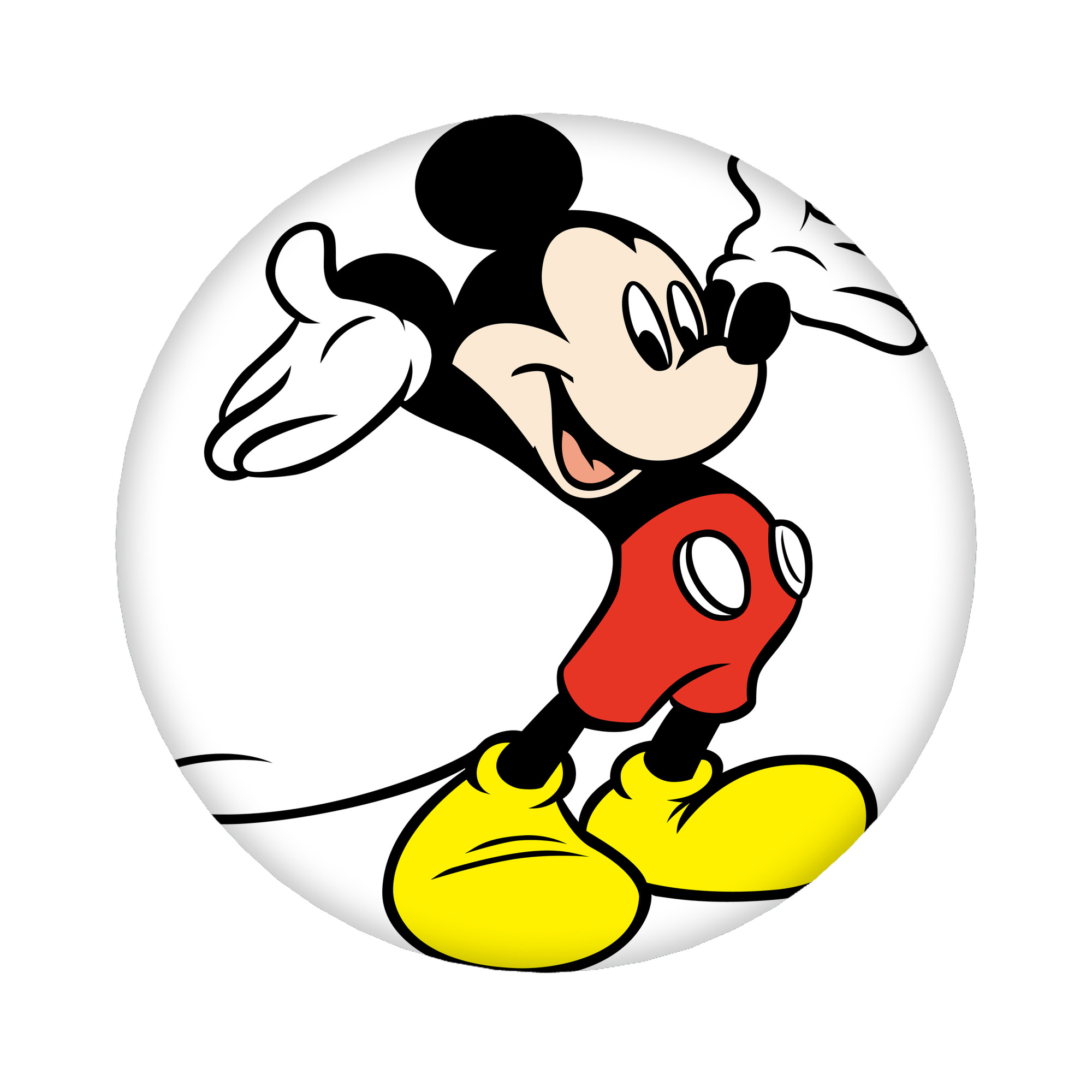 （画像用） ミッキーマウス Mickey Mouse 6cm 缶バッジ 複数セット