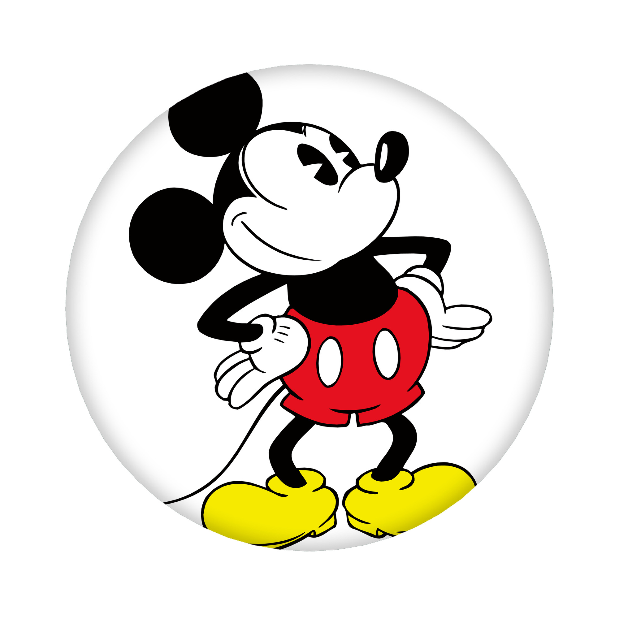 （画像用） ミッキーマウス Mickey Mouse 6cm 缶バッジ 複数セット