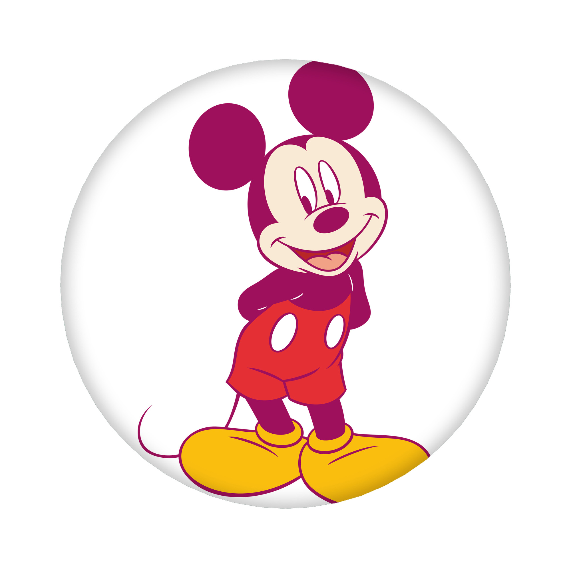 （画像用） ミッキーマウス Mickey Mouse 6cm 缶バッジ 複数セット