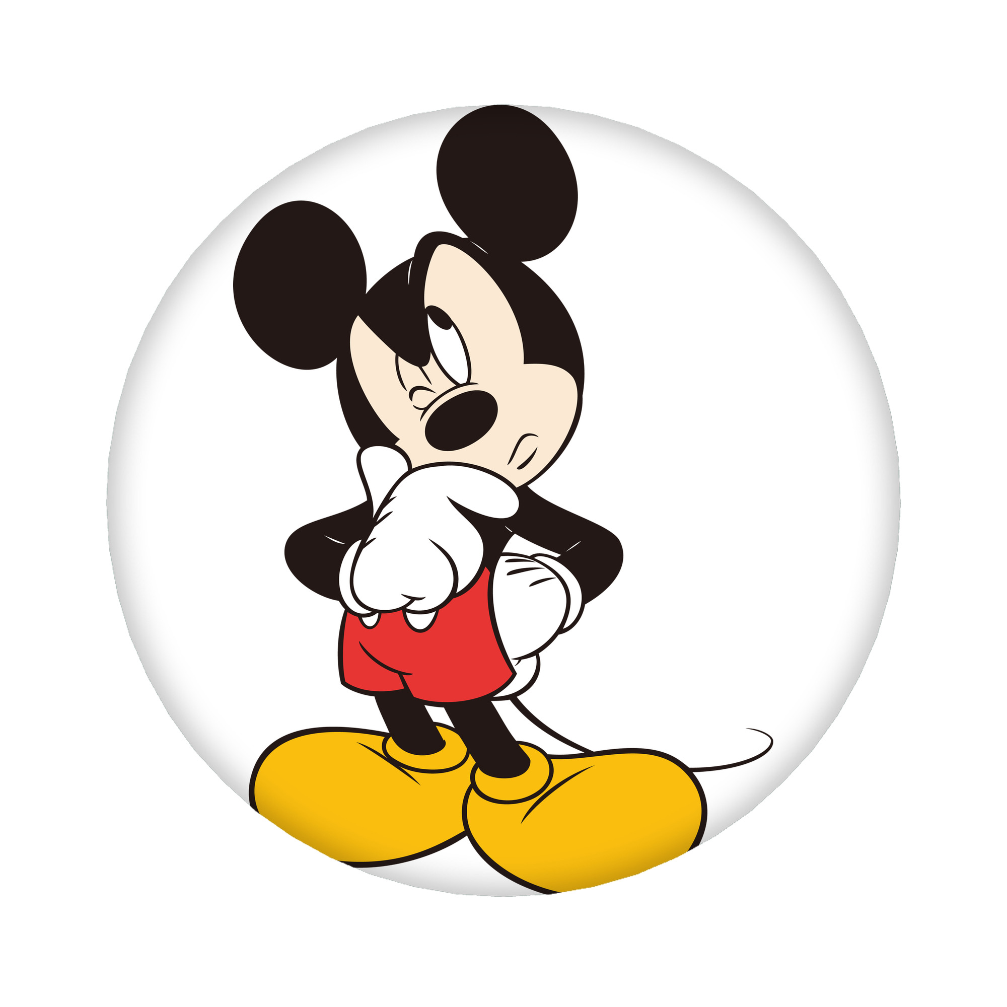 （画像用） ミッキーマウス Mickey Mouse 6cm 缶バッジ 複数セット