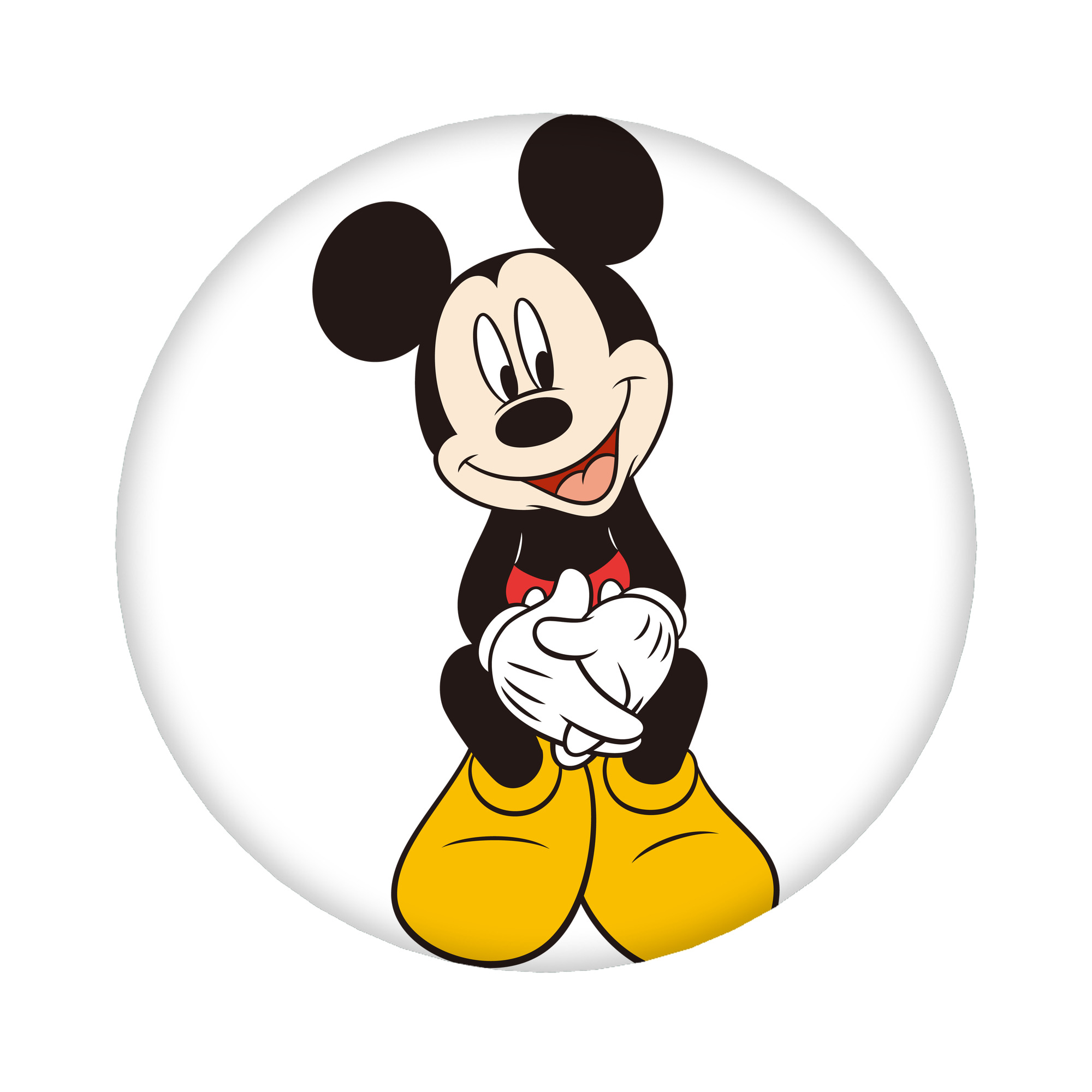 （画像用） ミッキーマウス Mickey Mouse 6cm 缶バッジ 複数セット
