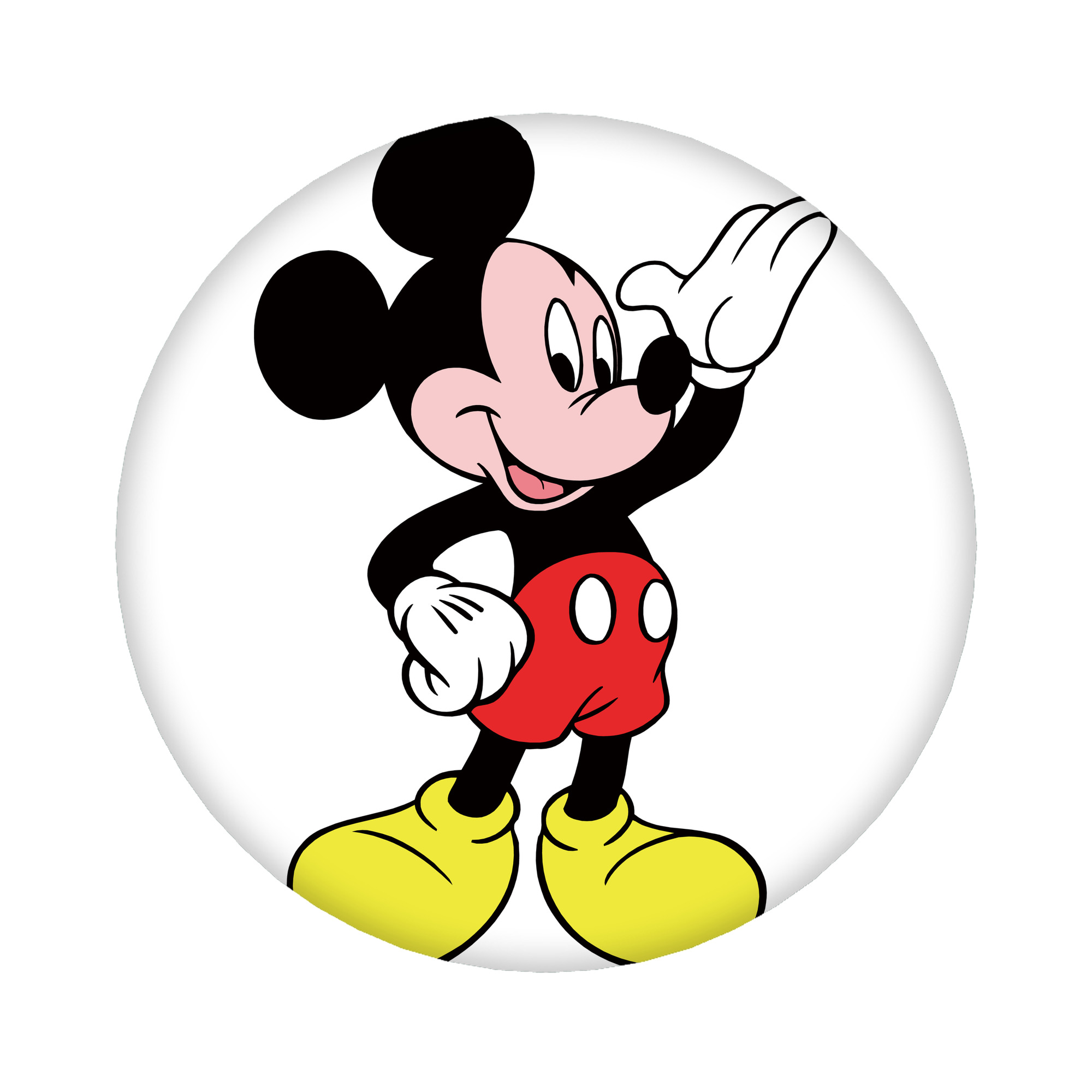 （画像用） ミッキーマウス Mickey Mouse 6cm 缶バッジ 複数セット