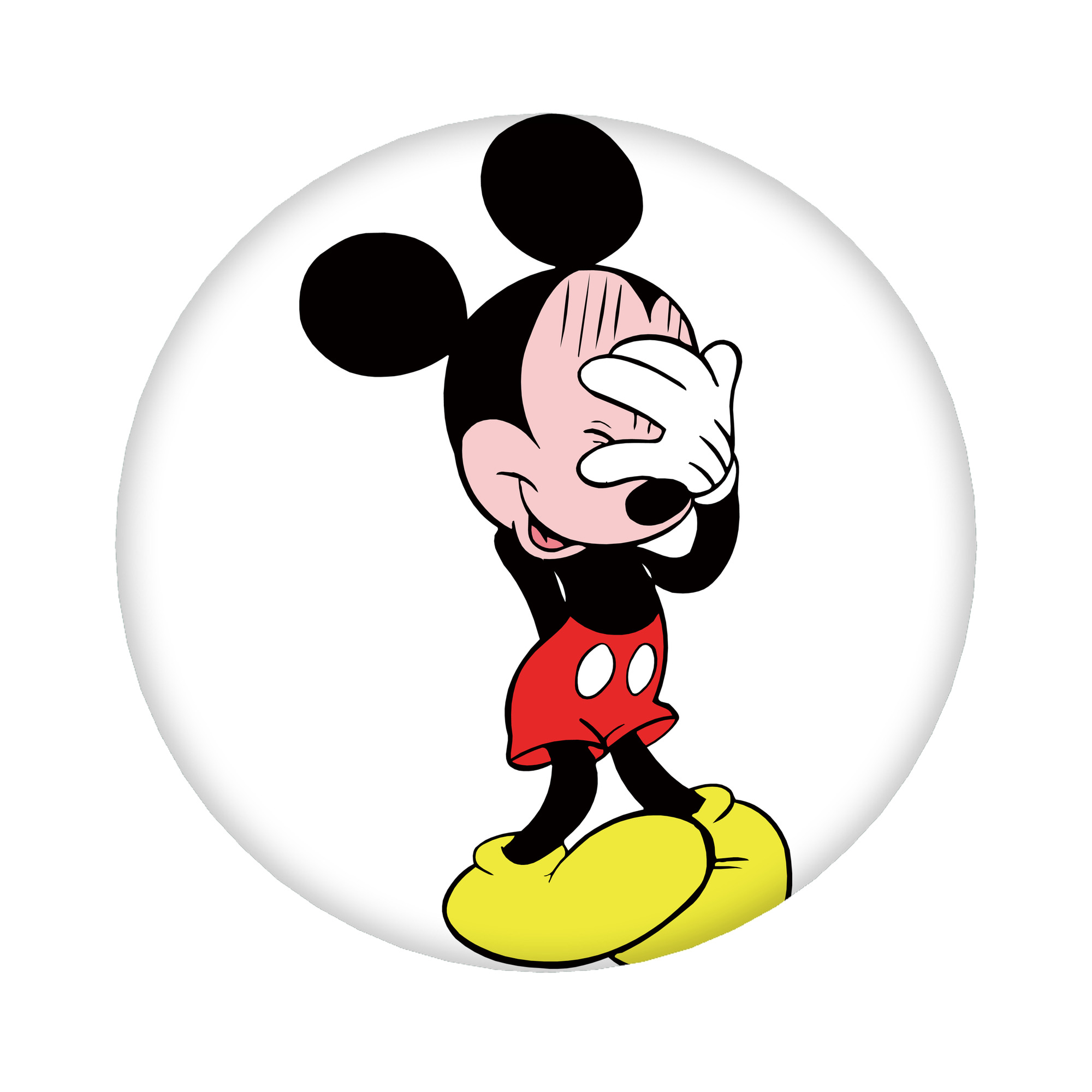 （画像用） ミッキーマウス Mickey Mouse 6cm 缶バッジ 複数セット