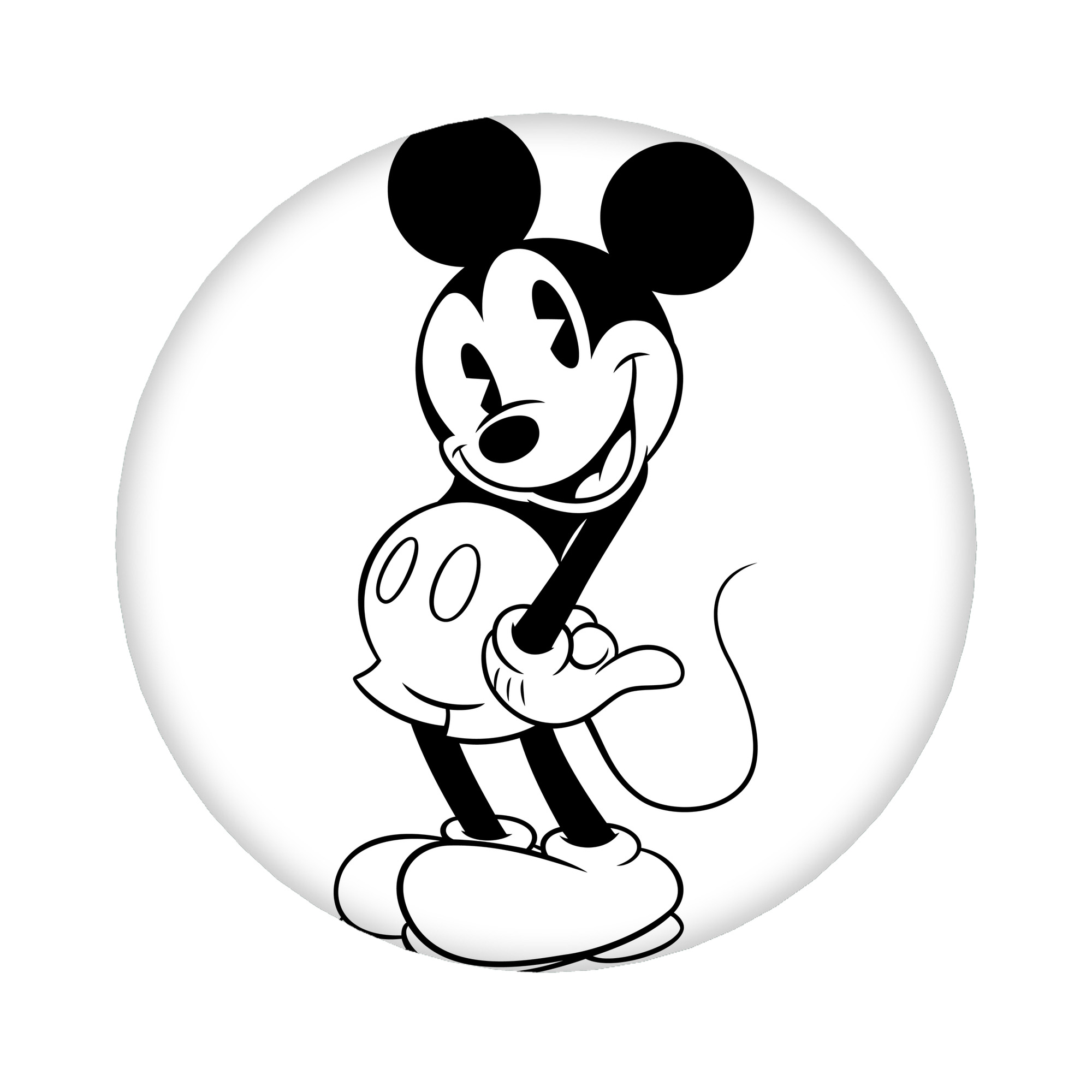 （画像用） ミッキーマウス Mickey Mouse 6cm 缶バッジ 複数セット