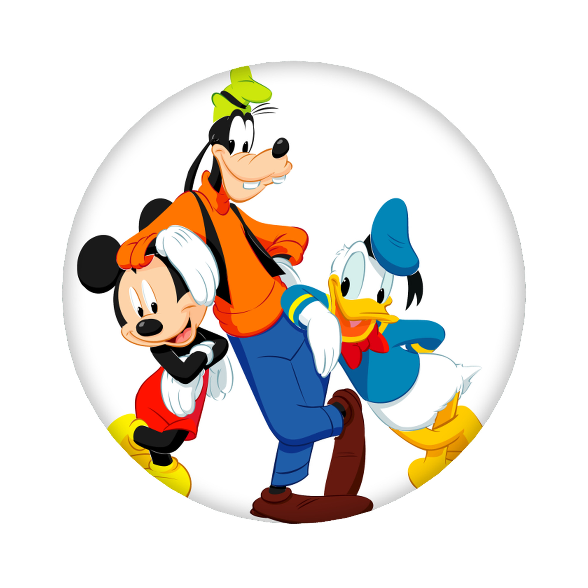 （画像用） ミッキーマウス Mickey Mouse 6cm 缶バッジ 複数セット