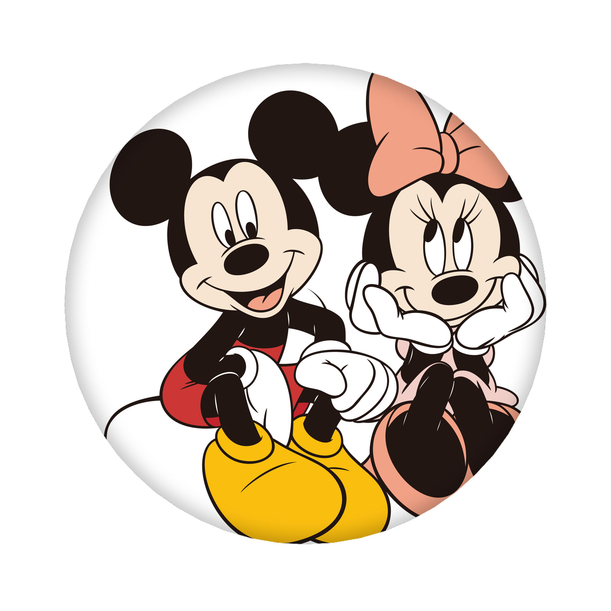 （画像用） ミッキーマウス Mickey Mouse 6cm 缶バッジ 複数セット