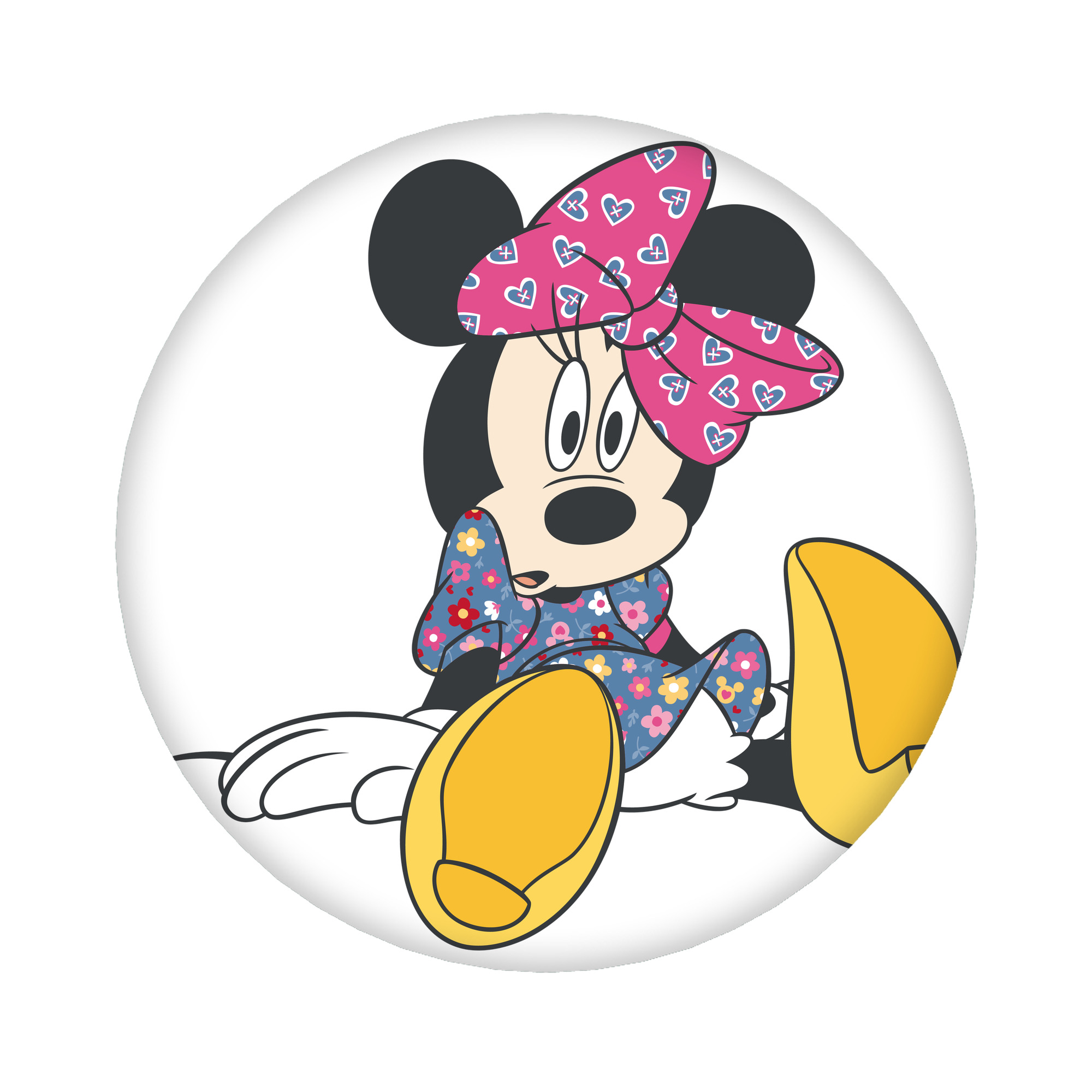 （画像用） ミッキーマウス Mickey Mouse 6cm 缶バッジ 複数セット