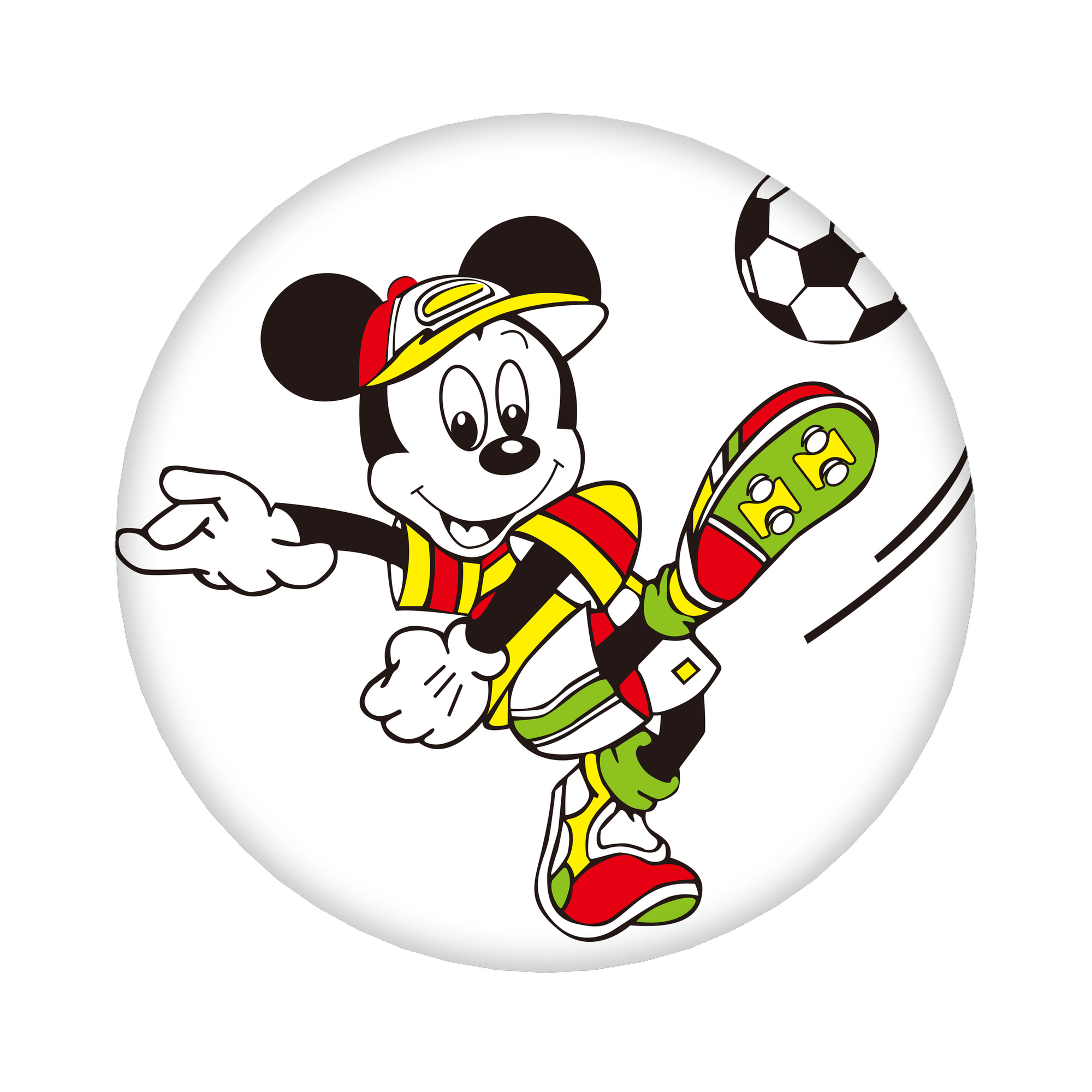 （画像用） ミッキーマウス Mickey Mouse 6cm 缶バッジ 複数セット