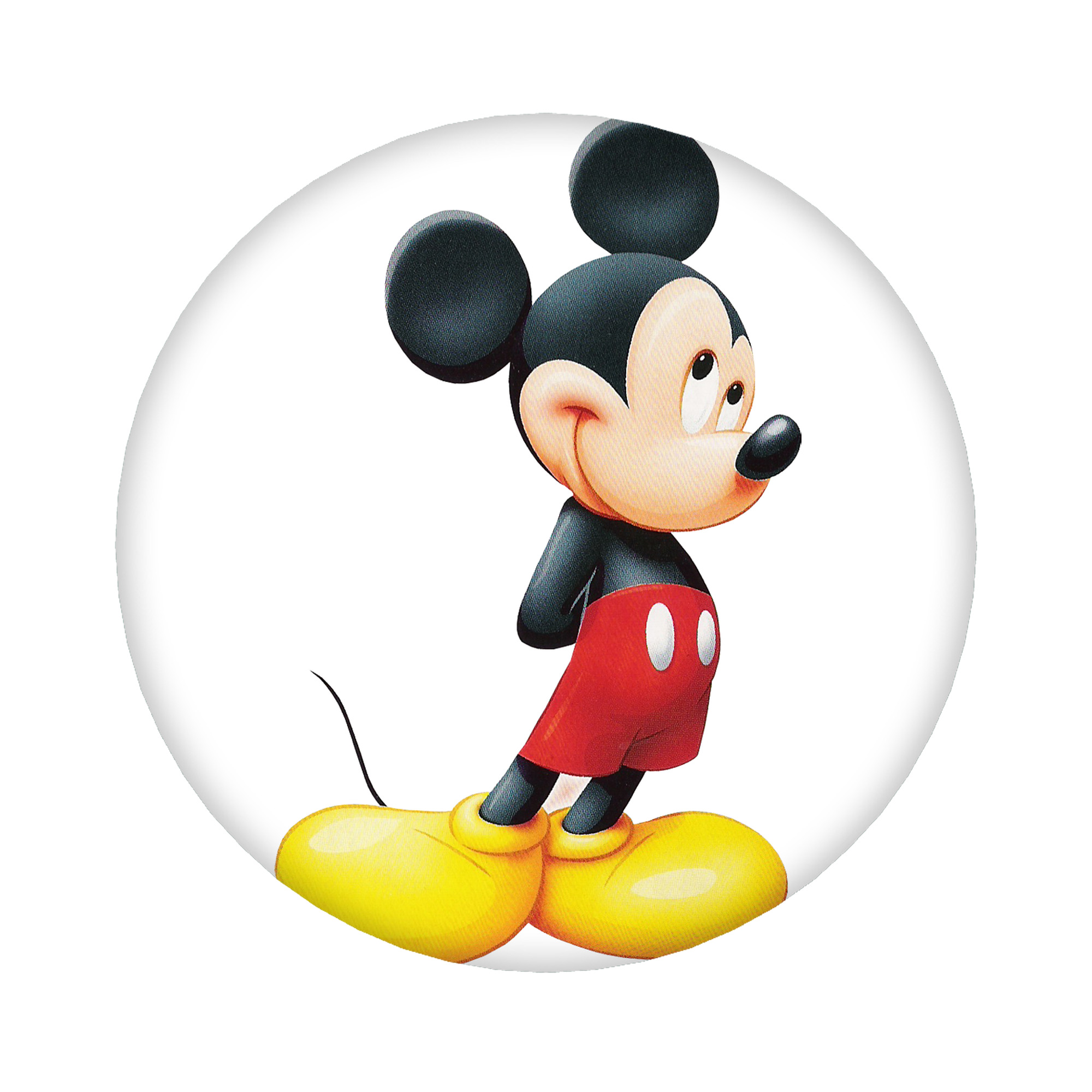 （画像用） ミッキーマウス Mickey Mouse 6cm 缶バッジ 複数セット