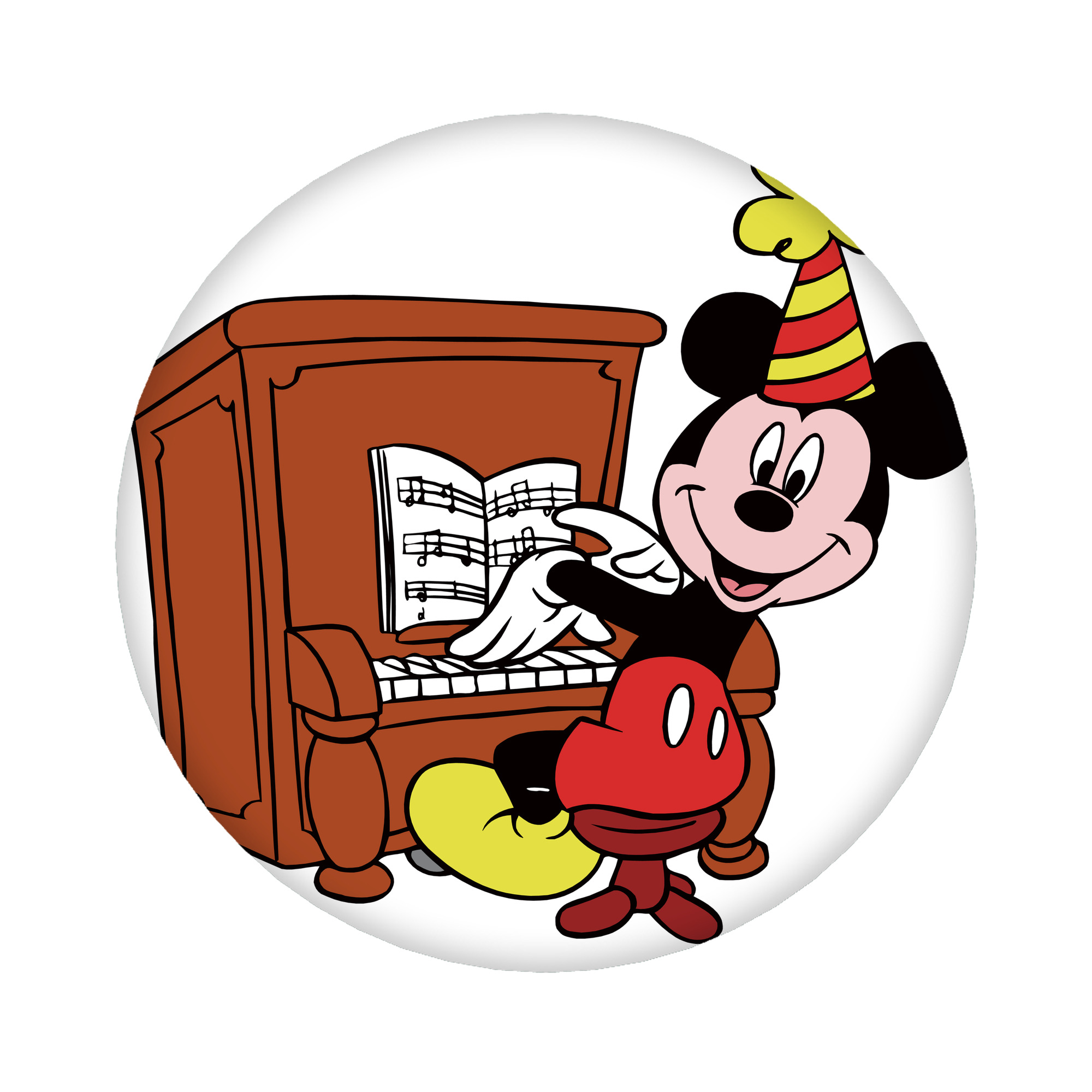 （画像用） ミッキーマウス Mickey Mouse 6cm 缶バッジ 複数セット