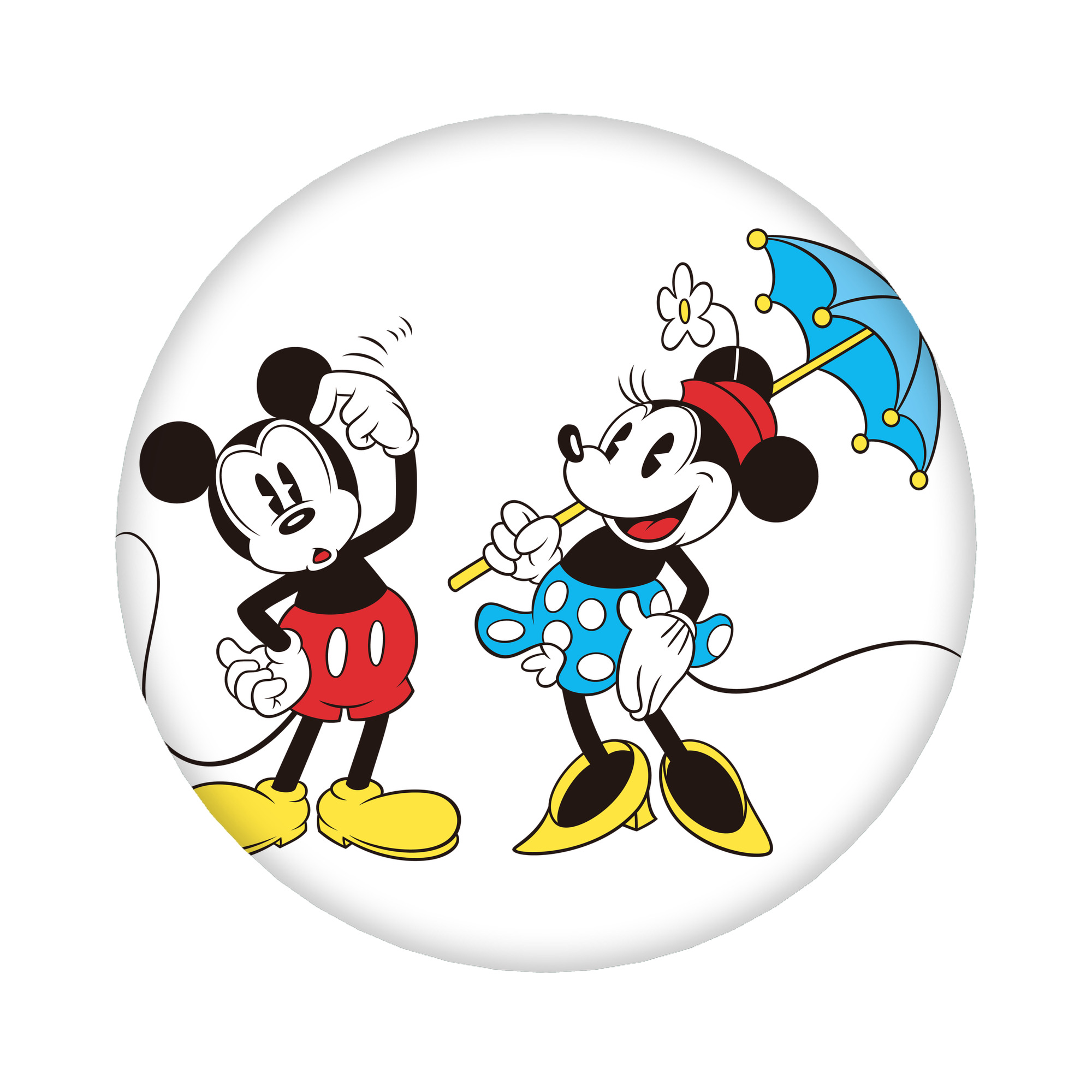 （画像用） ミッキーマウス Mickey Mouse 6cm 缶バッジ 複数セット
