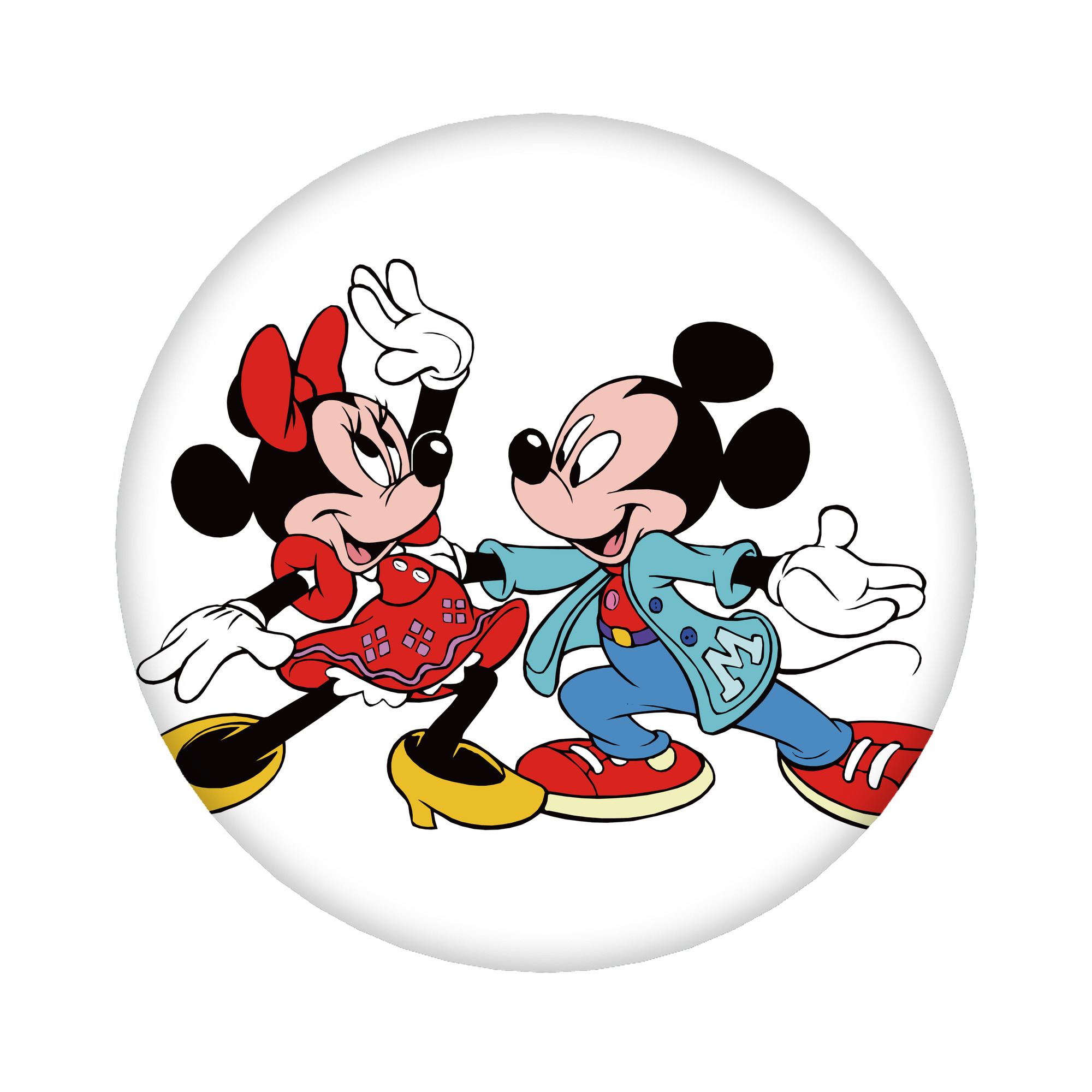 （画像用） ミッキーマウス Mickey Mouse 6cm 缶バッジ 複数セット