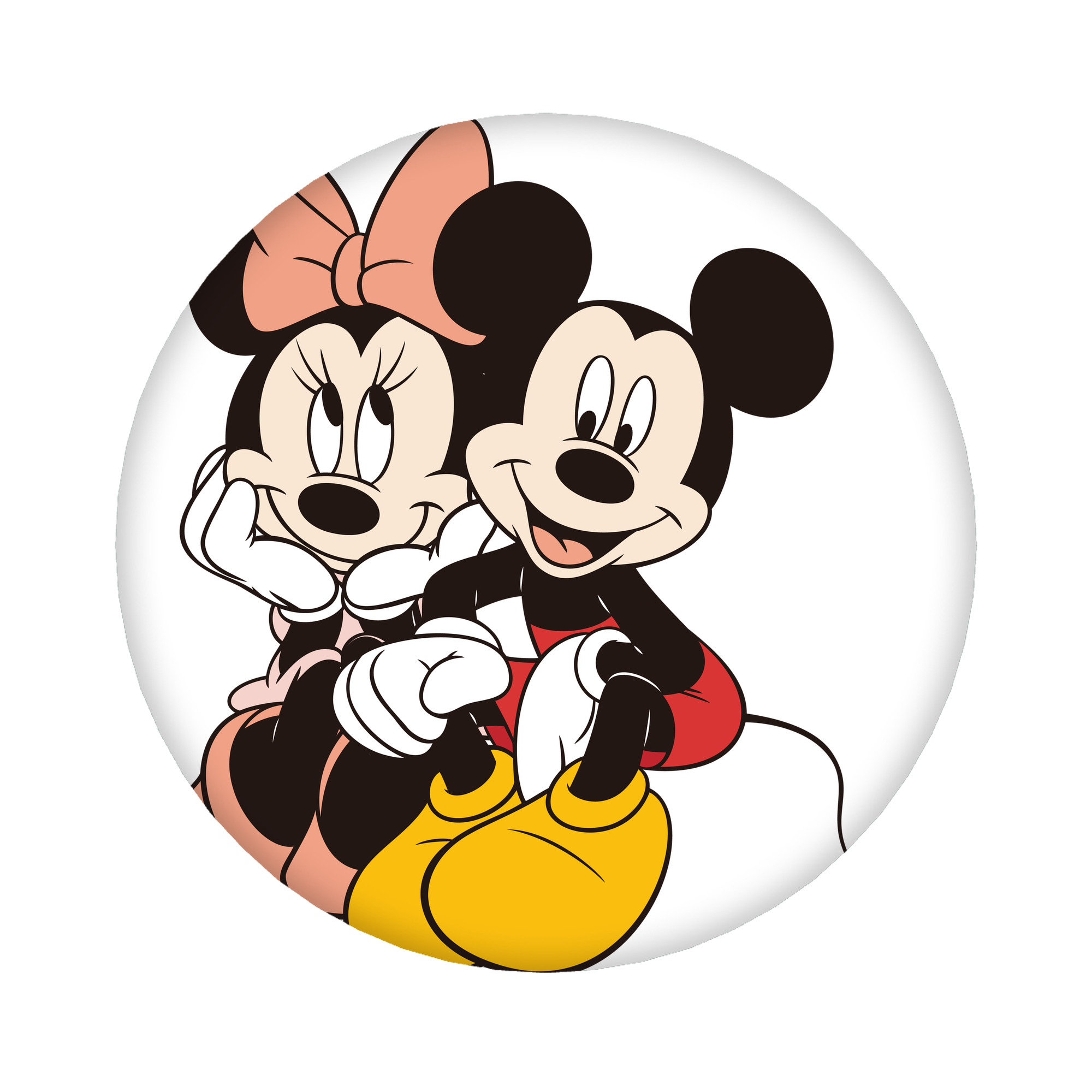 （画像用） ミッキーマウス Mickey Mouse 6cm 缶バッジ 複数セット