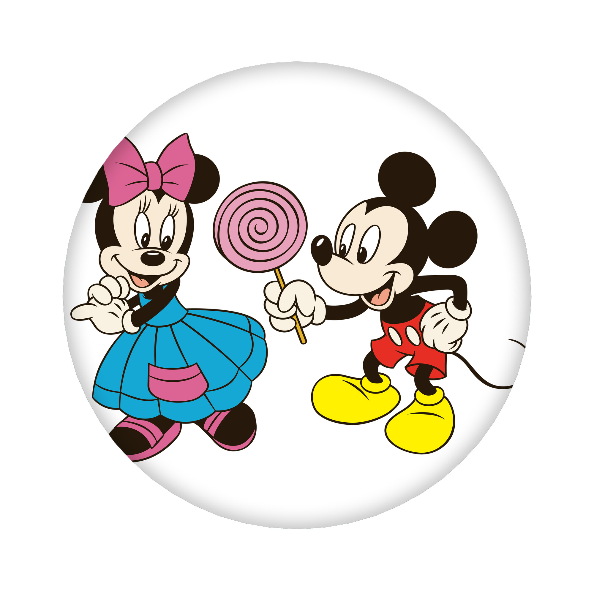 （画像用） ミッキーマウス Mickey Mouse 6cm 缶バッジ 複数セット