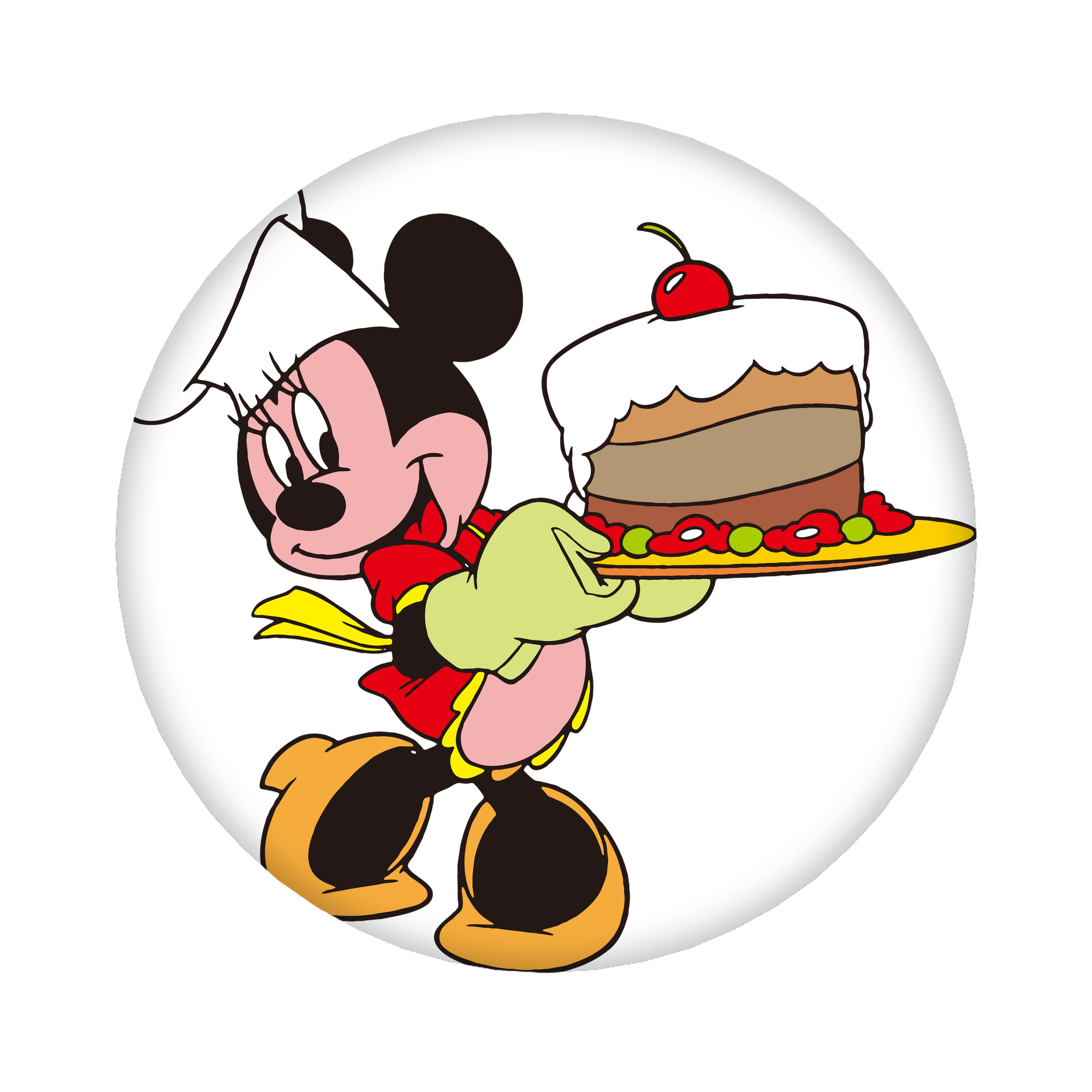（画像用） ミッキーマウス Mickey Mouse 6cm 缶バッジ 複数セット