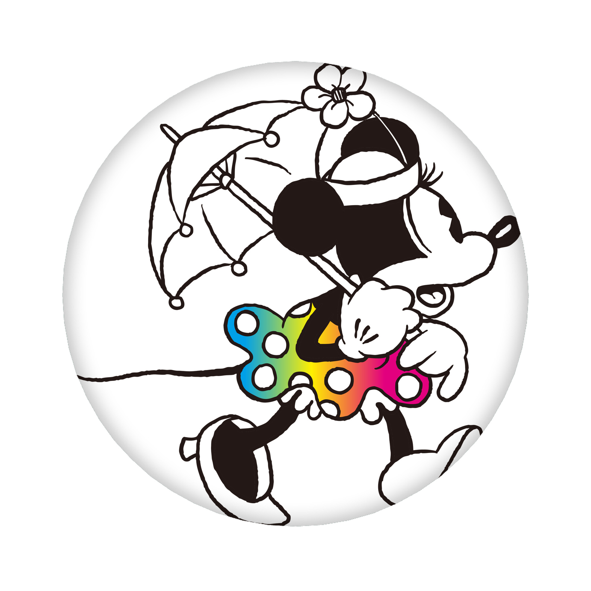 （画像用） ミッキーマウス Mickey Mouse 6cm 缶バッジ 複数セット
