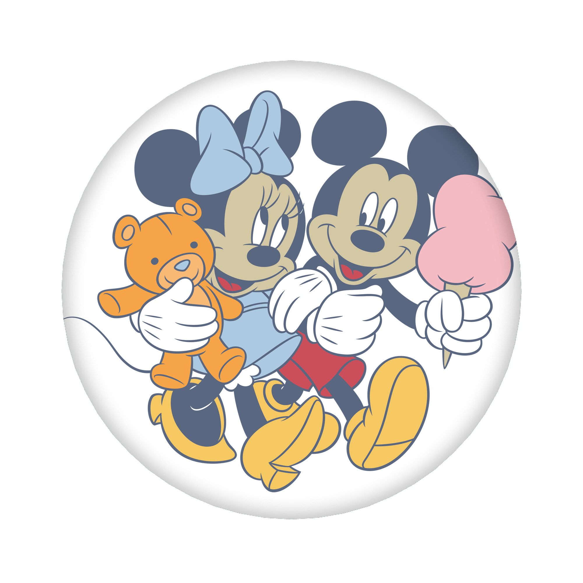 （画像用） ミッキーマウス Mickey Mouse 6cm 缶バッジ 複数セット